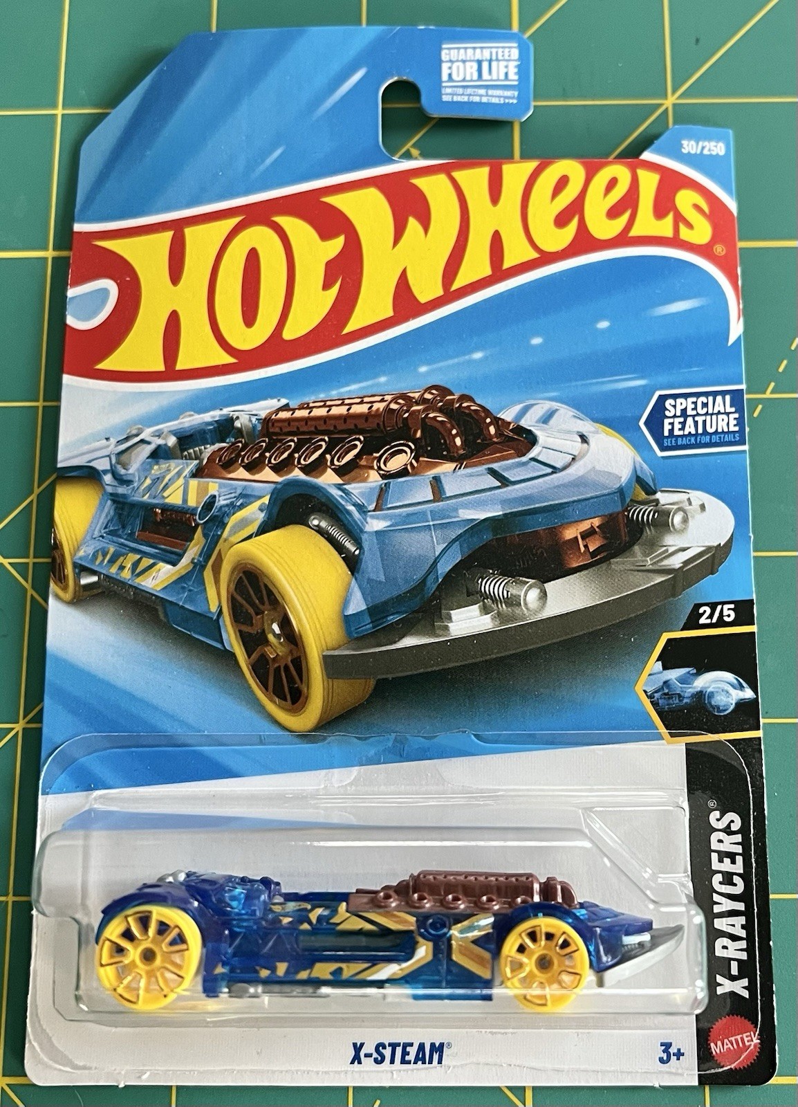 LOT OF 2 – 2026 HOT WHEELS X-STEAM STEAMPUNK CAR X-RAYCERS 2/5 COLOR VARIANTS