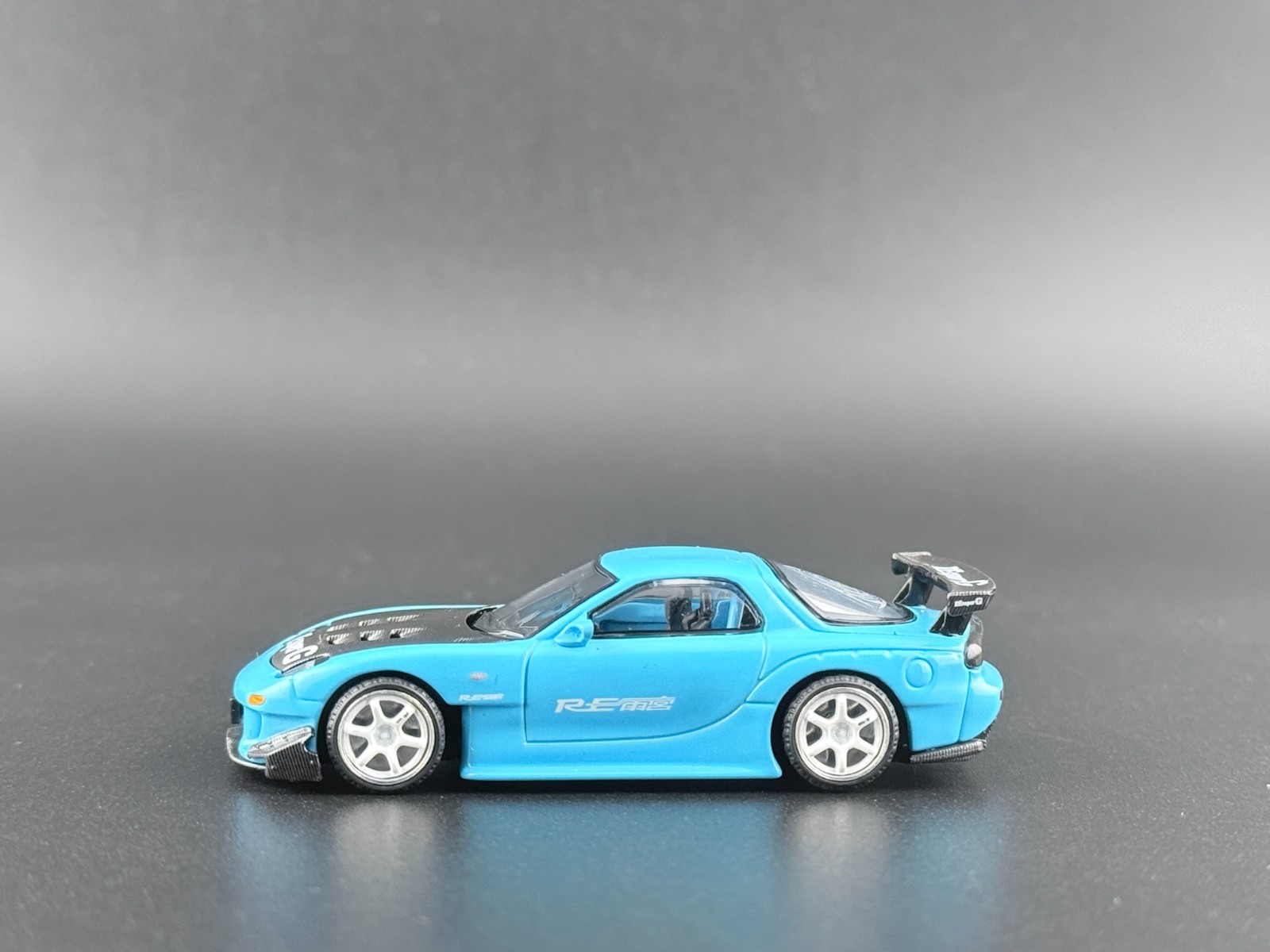 Pop Race Mazda RX7 FD3S RE-Amemiya Light Blue TAS 2026 640472 1/64