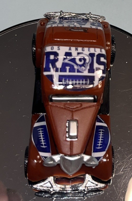 Hot Wheels LA Rams Football 32 Ford Roadster Treasure Hunt “Custom “Real Riders