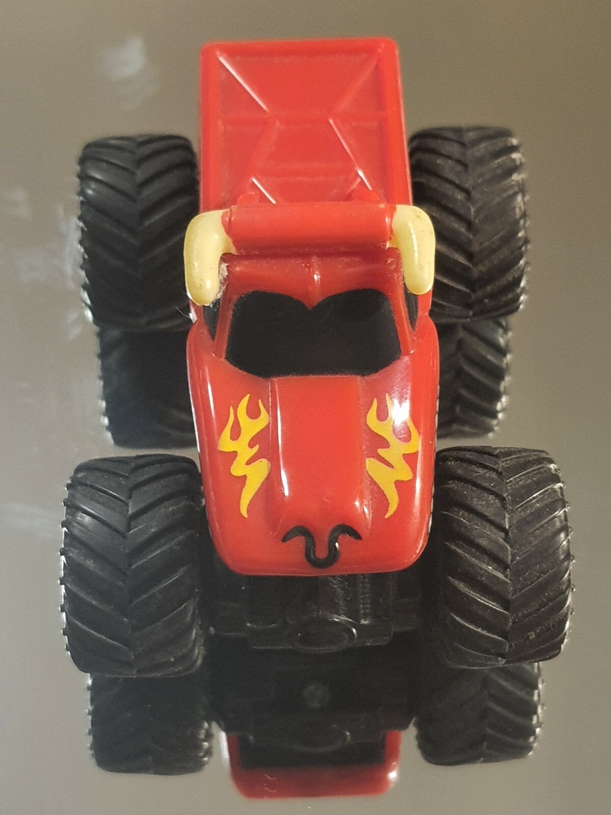 Vtg SFX Motor Sports “El Toro Loco” Red Mini Monster Truck Pull Back Action 2002