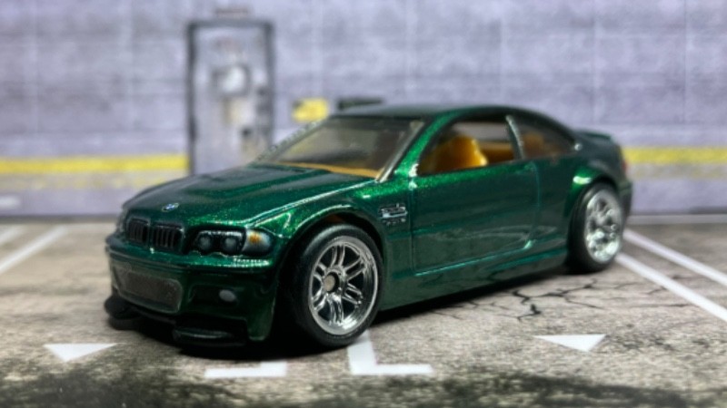 CUSTOM Green BMW M3 • 2026 Hot Wheels Premium • Chrome Real Riders • Power Trip