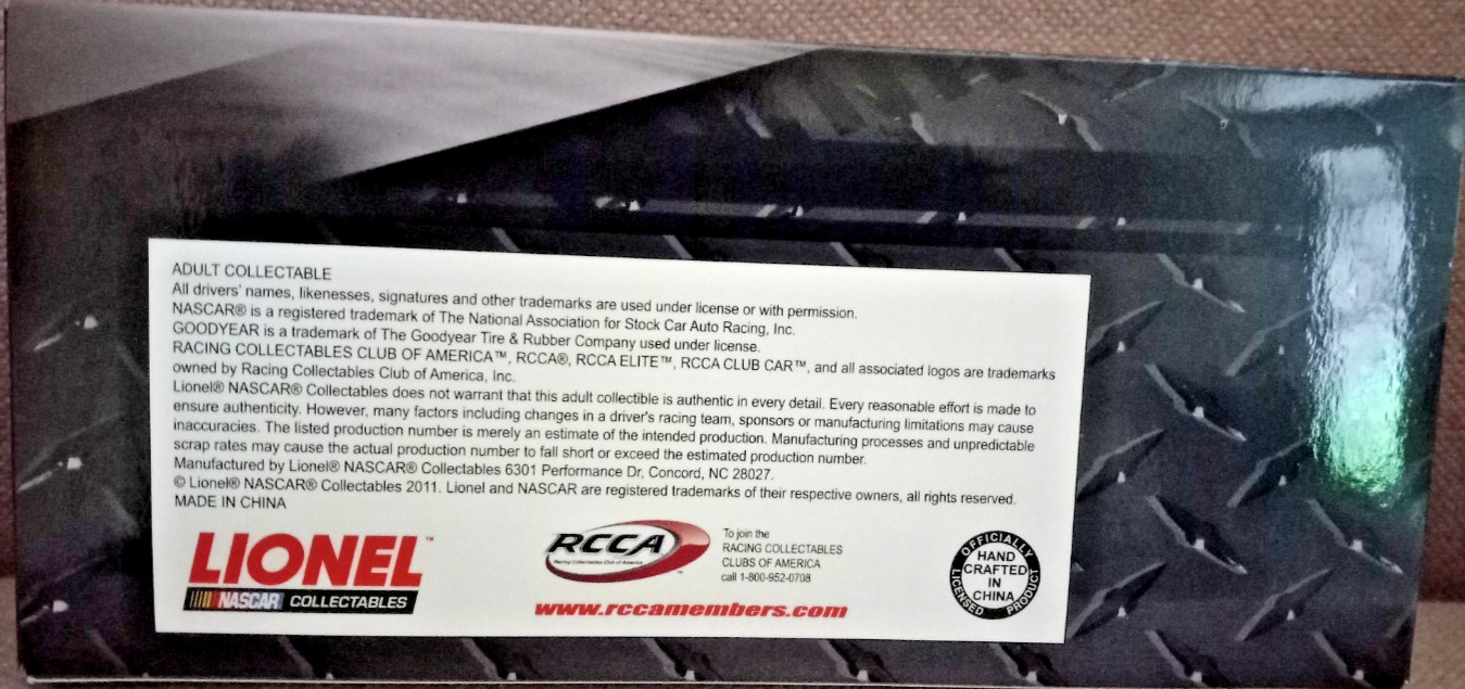 Clint Boyer #33 Wheaties Fuel 2011 Impala RCCA Elite 1:24 Scale Diecast#56 of 85