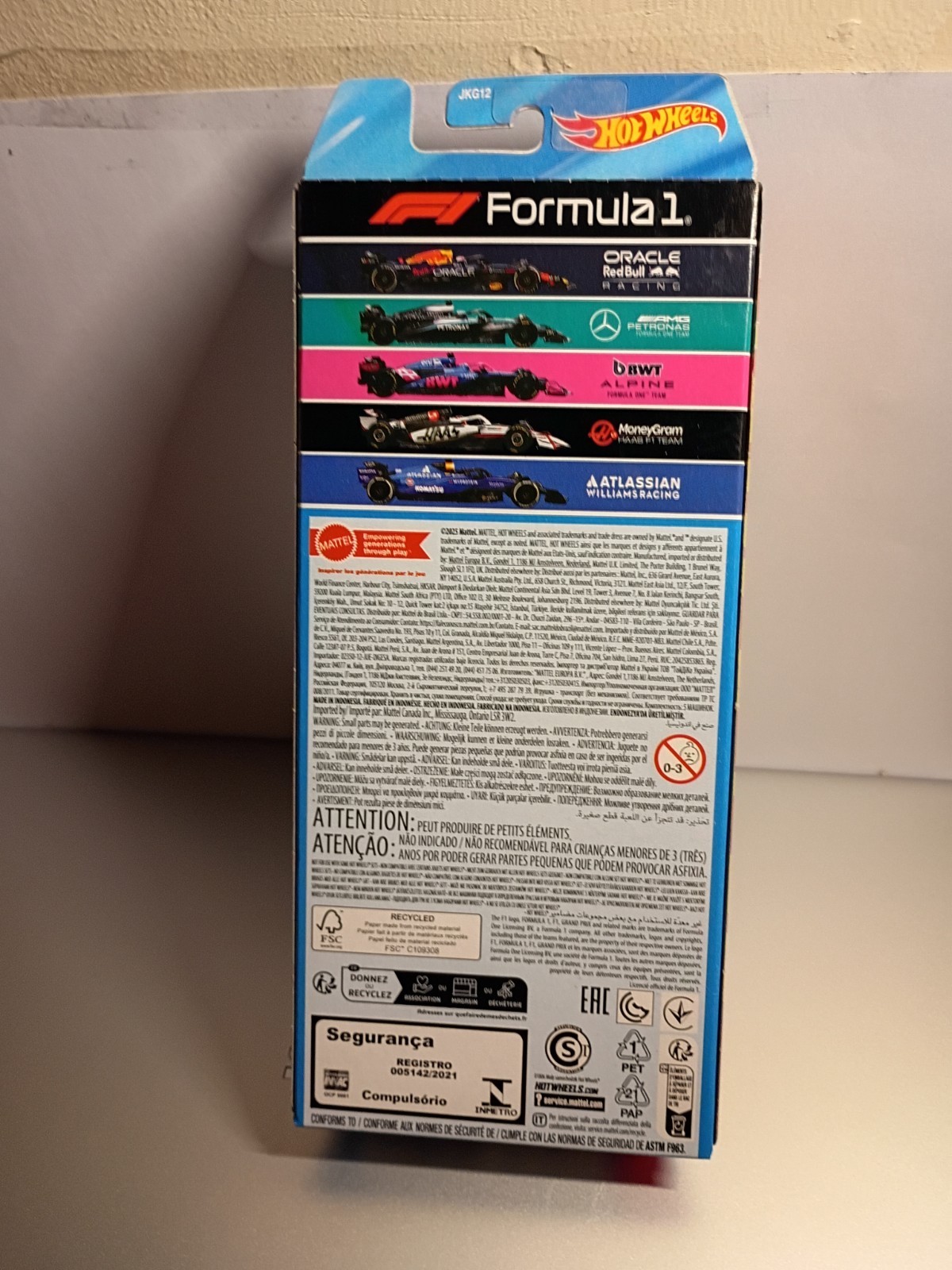 Hot Wheels 2025 Formula 1 Assorted Race Cars 5 Pack Diecast 1:64 Scale New