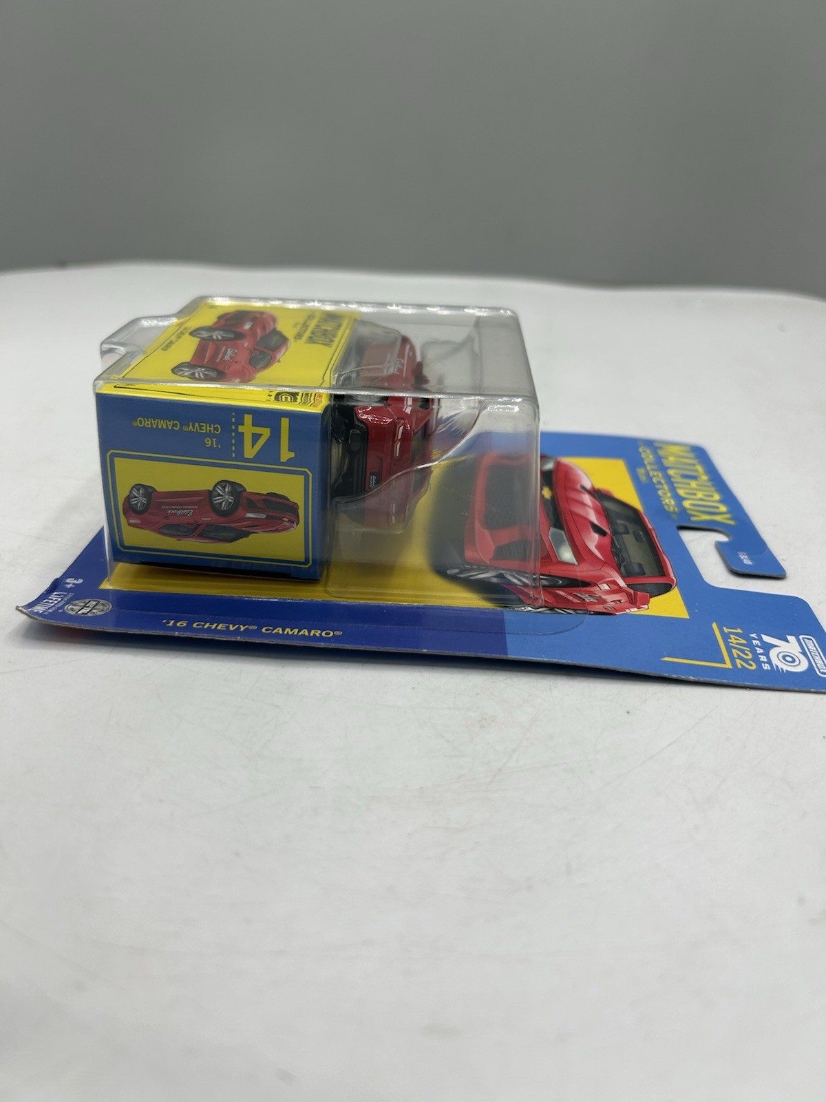 Matchbox Collectors 2023 ’16 Chevy Camaro 14/22 70 Years Edelbrock Red HLJ61
