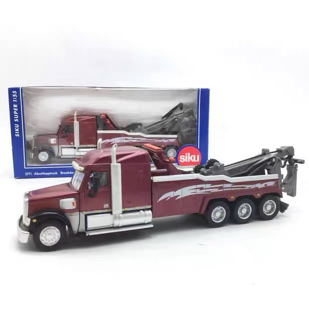1:55 Freightliner Heavy Duty Tow Truck Diecast Plastic Model Static Display
