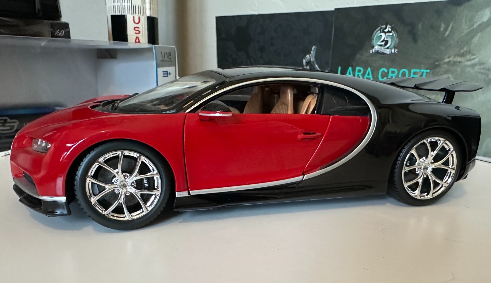 Bugatti Red Chiron Maisto Special Edition 1:18 Scale Diecast – 46629
