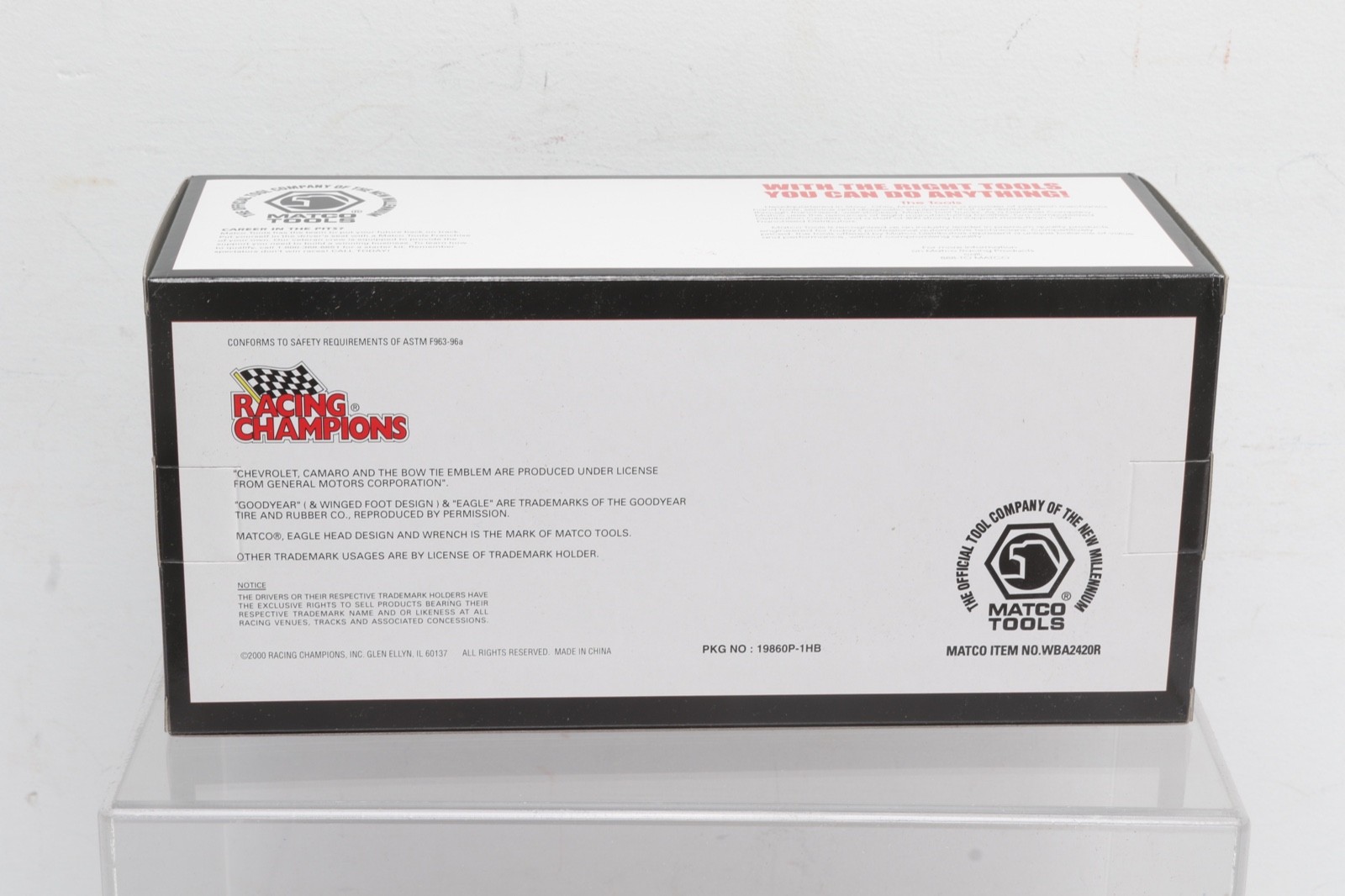 MATCO TOOLS WHIT BAZEMORE CAMERO FUNNY CARS 1:24 DIE CAST WBA2420R