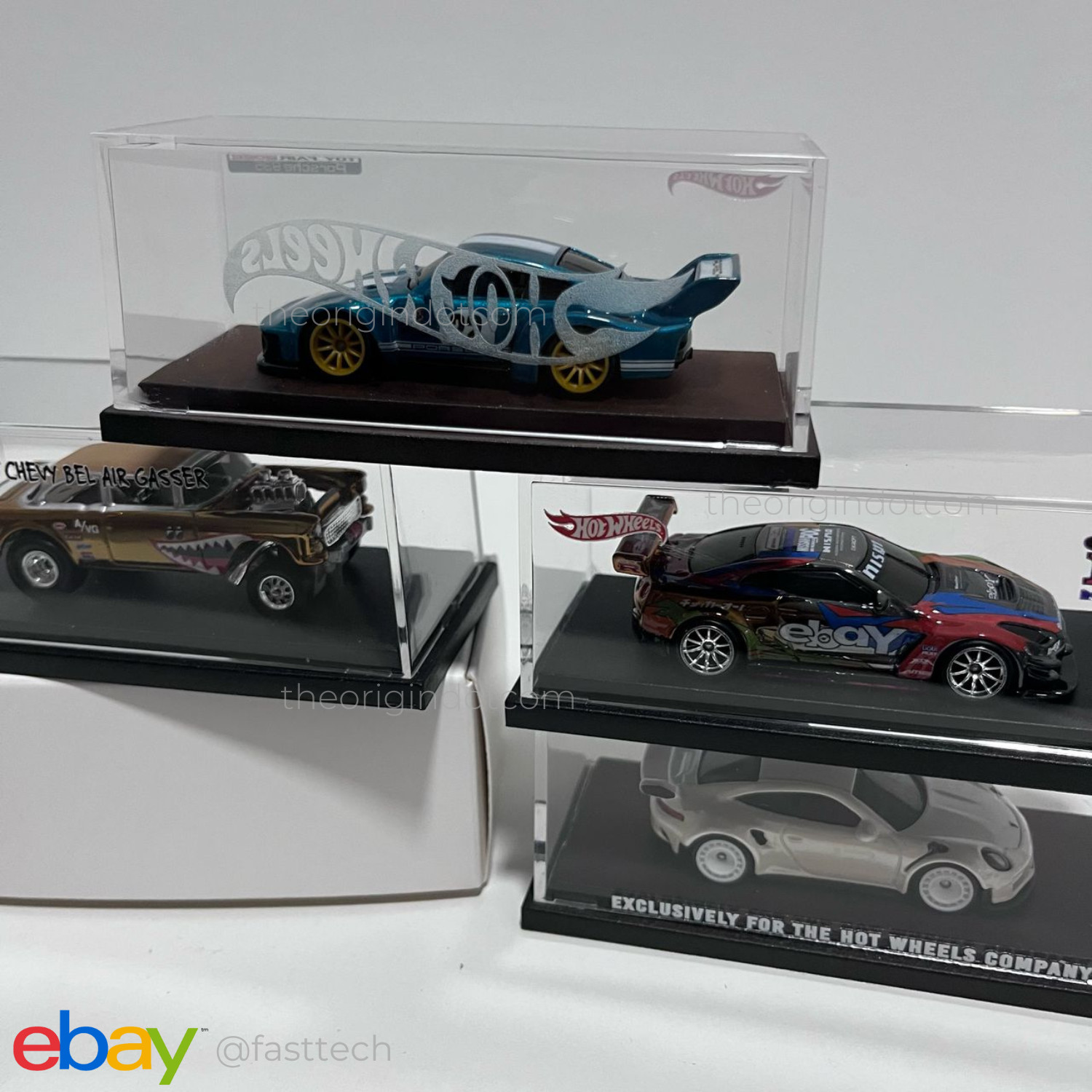 Hot Wheels Porsche 935 Toy Fair 2022 Custom Candy Blue w/ Display Case