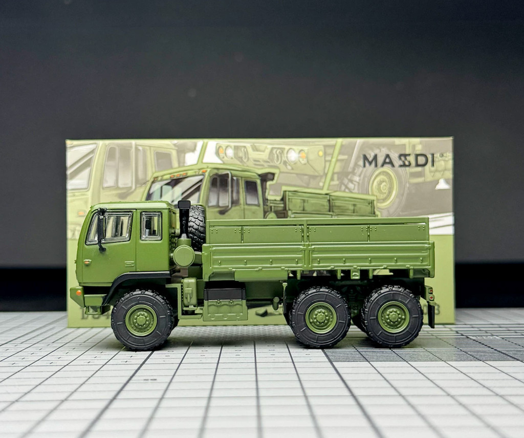 Masdi 1:64 Green Military FMTV 6×6 Truck Model Diecast Display Car