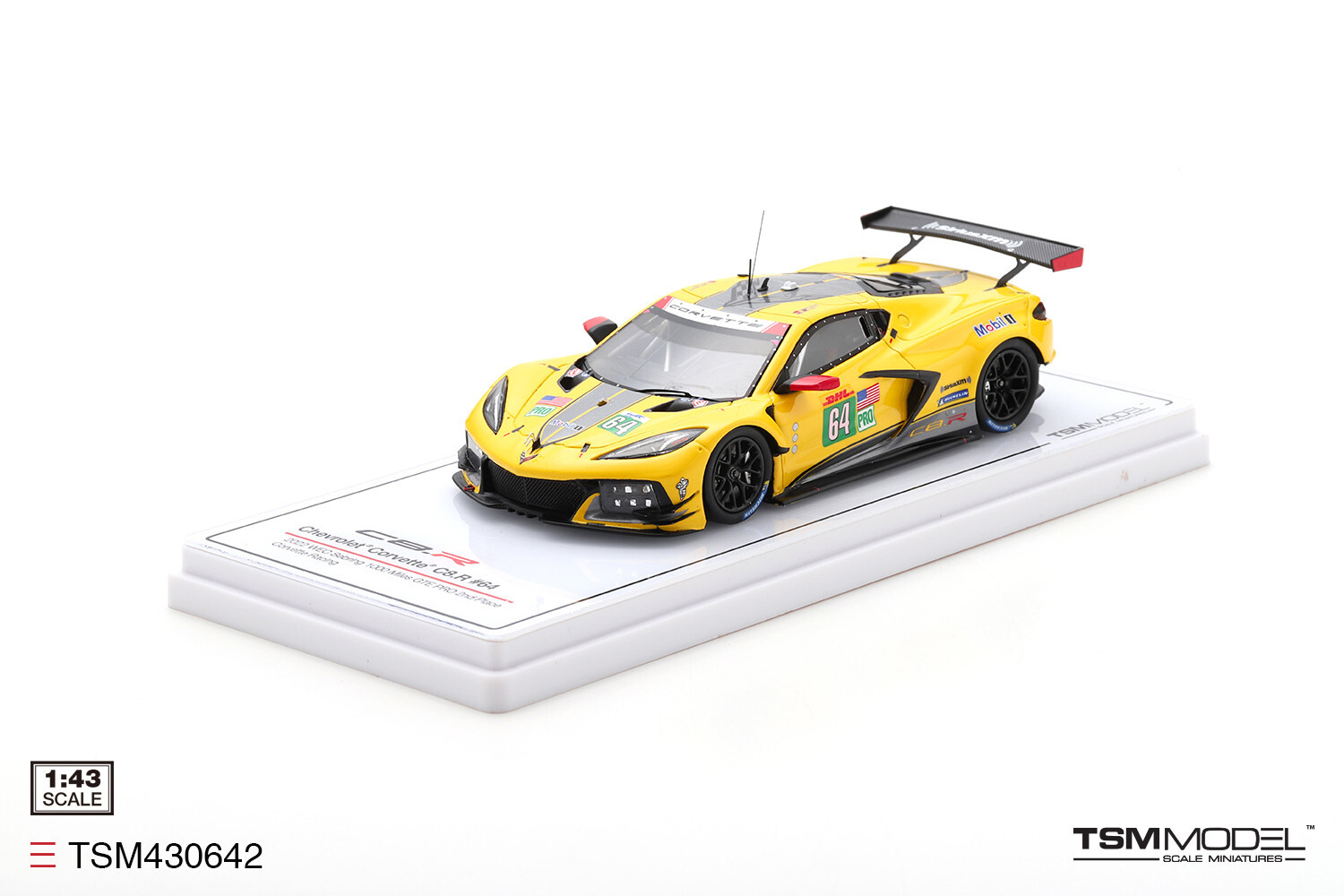 TSM-Model Chevrolet Corvette C8.R – 2022 1000 Sebring 1:43 Diecast Car TSM430642