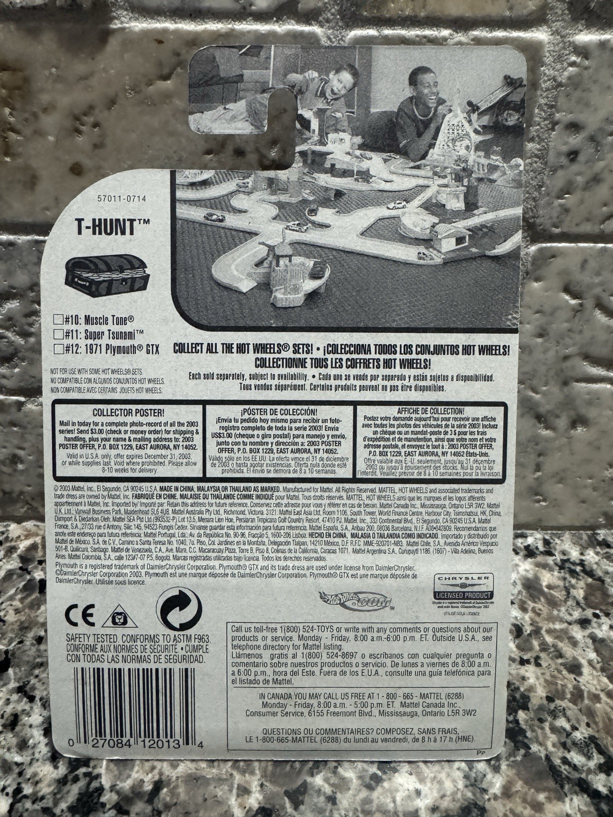 Hot Wheels Treasure Hunt T-Hunt 1971 Plymouth GTX 1:64 Diecast Red Unopened