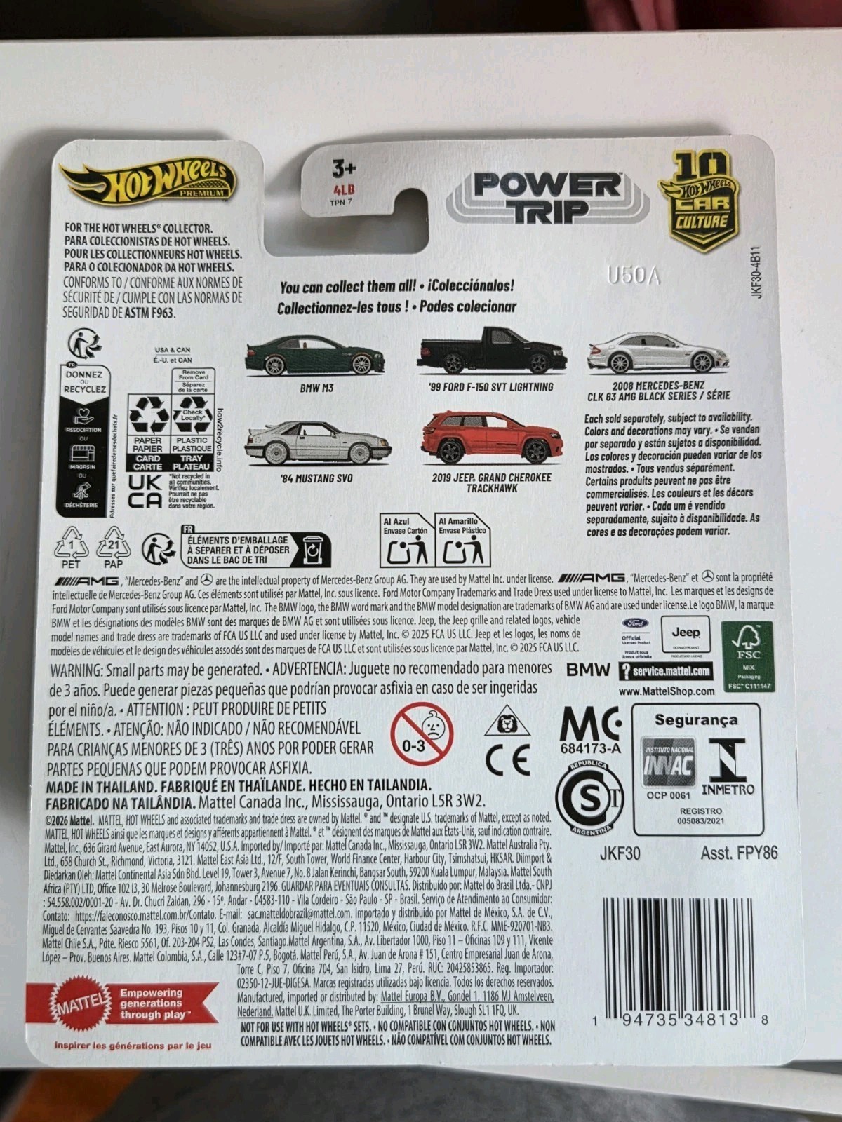 Hot Wheels BMW M3 E46 Green Power Trip FPY86-961 R 1/64