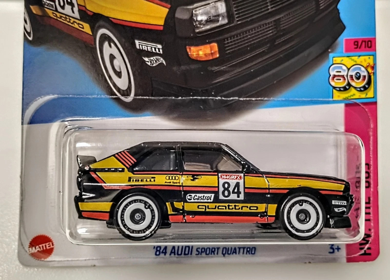 2023 Hot Wheels Black ’84 Audi Sport Quattro 152/250 HW: The ’80s 9/10