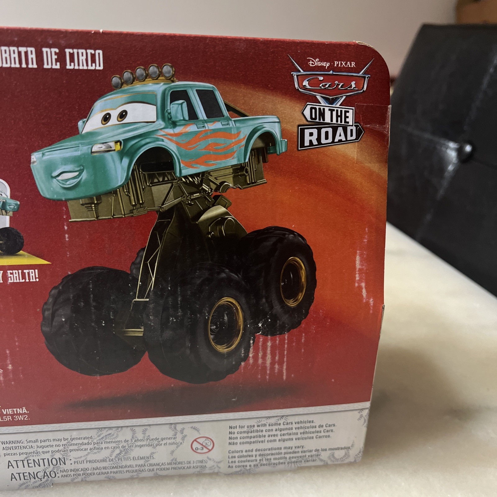 Disney Pixar Cars On The Road Circus Stunt Ivy Monster Truck 2023 Mattel