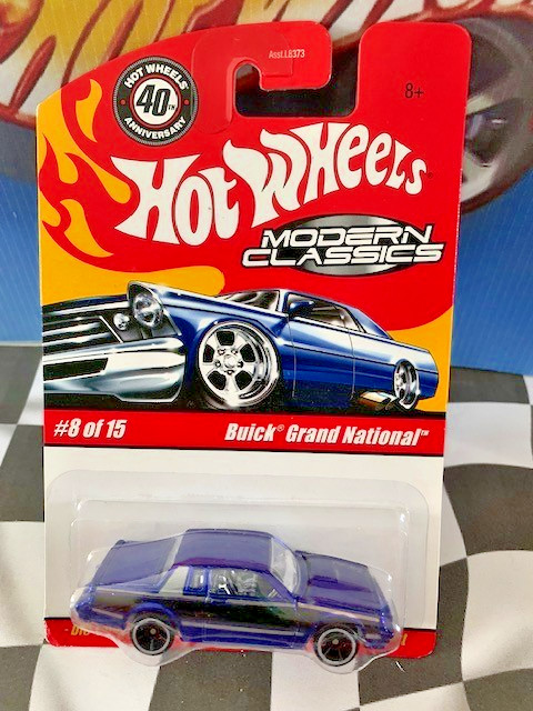 Hot Wheels 2008 Modern Classics 8/15 1987 Buick Grand National BLUE OH5