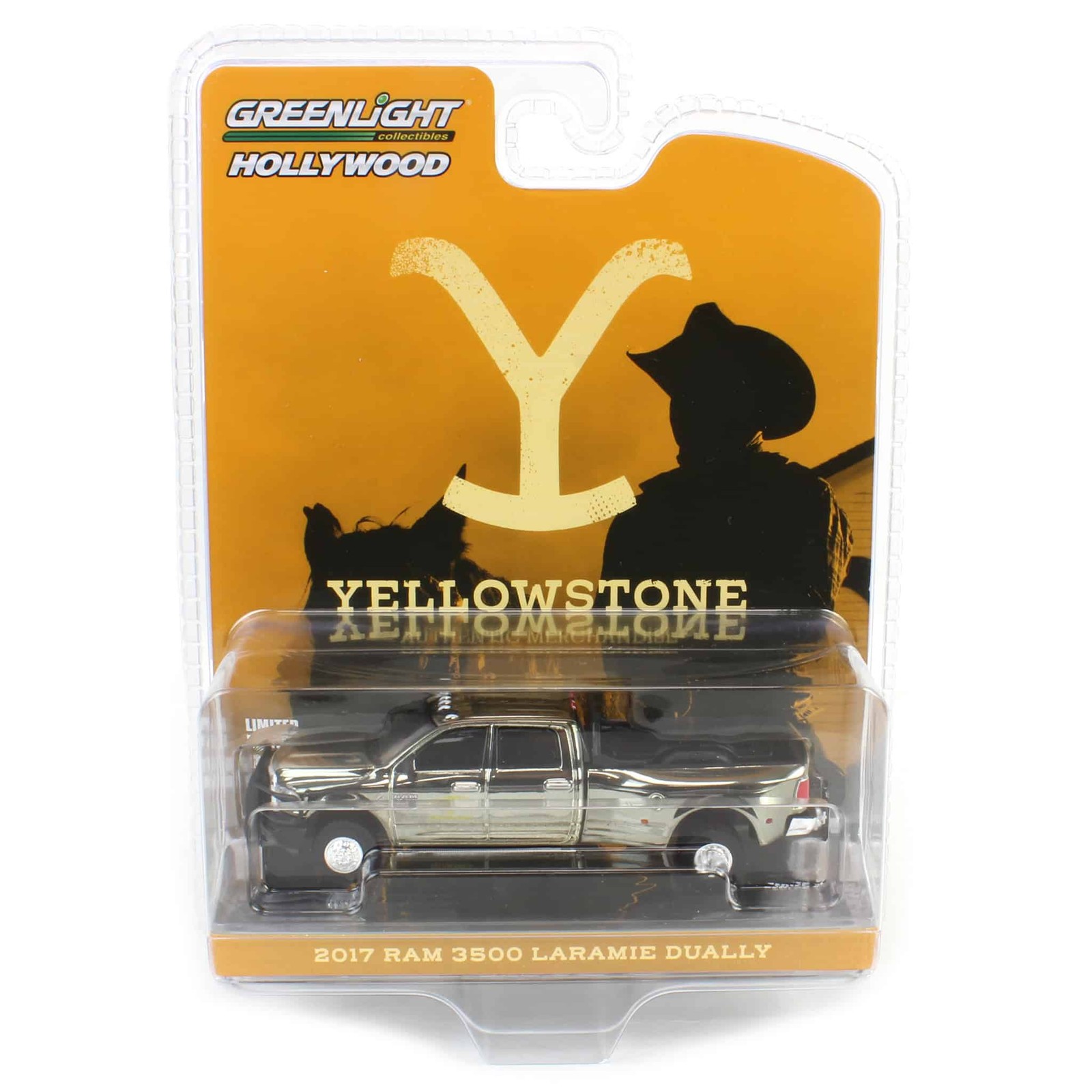 CHROME CHASE 1/64 2017 Ram 3500 Laramie Dually Yellowstone Dutton Ranch 44980-F