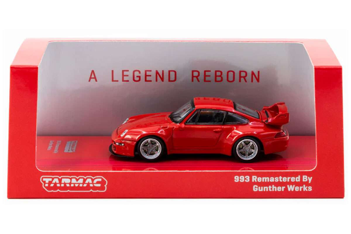 Tarmac 1/64 PORSCHE 911 (993) Remastered Gunther Werks Diecast Model Car -RED-
