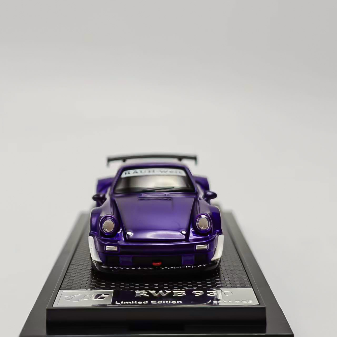 FG 1:64 Purple Porsche RWB 930 Sports Full Open Diecast Model Car Collection