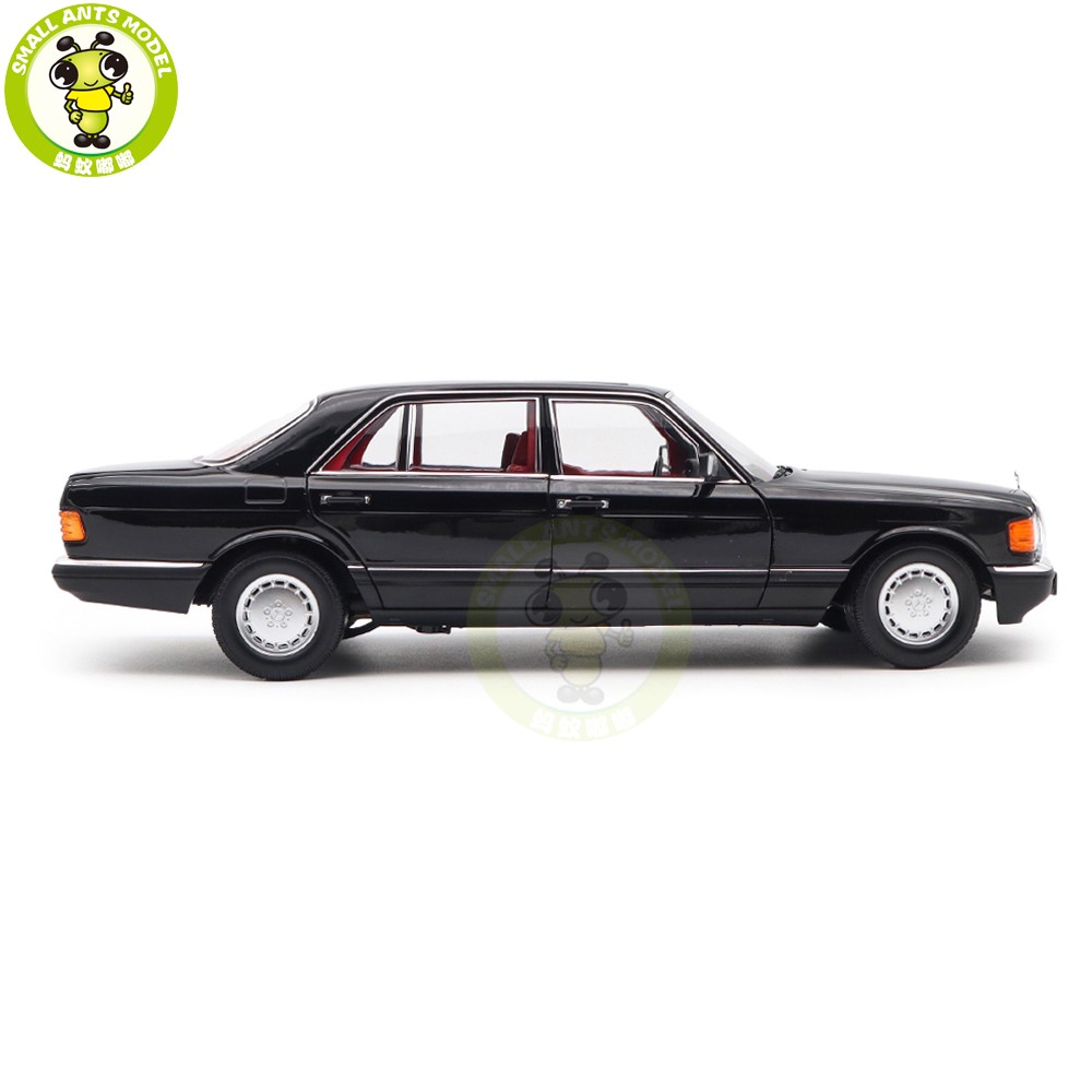 1/18 Mercedes Benz 560 SEL 1991 W126 Norev 183788 Black Diecast Model Car