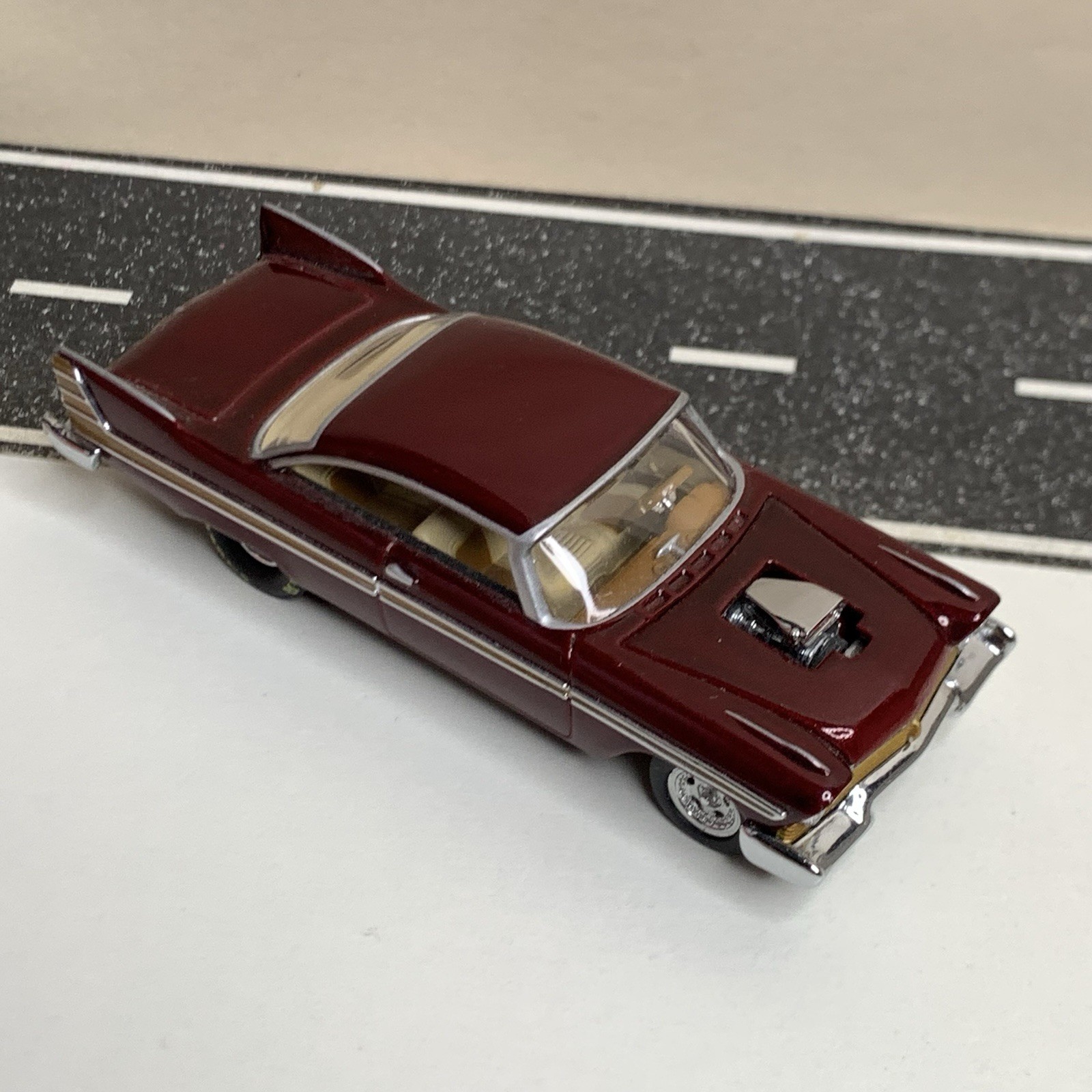 Hot Wheels 100% Collectibles 1957 Plymouth Fury Dragster Dark Red/Gold 1:64 NM