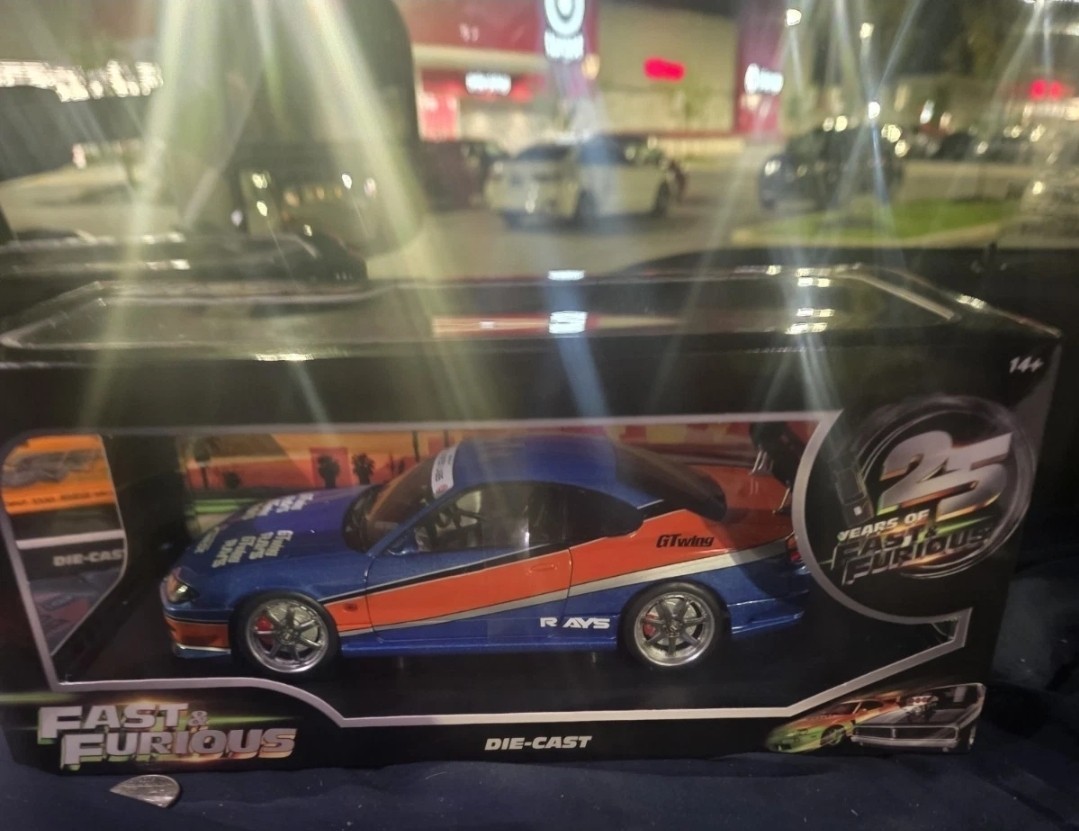 Jada Toys 25 Years of Fast & Furious Nissan Silvia S15 & Toyota Supra 1/18 Scale