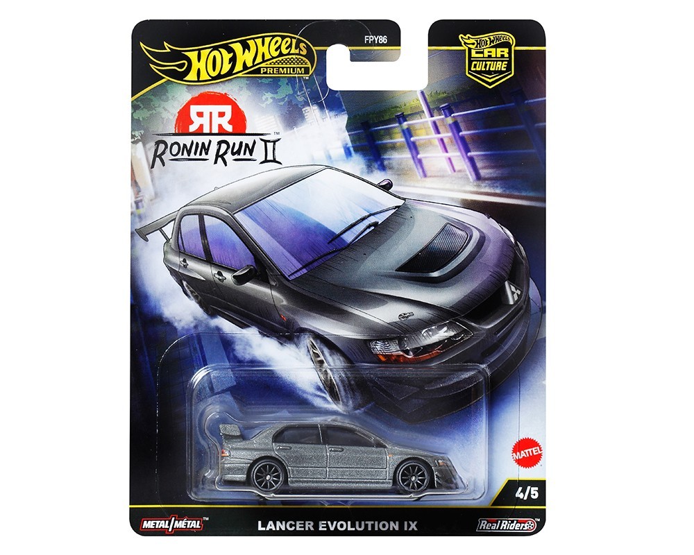 Hot Wheels 2025 Premium Car Culture Ronin Run II Lancer Evolution IX JBK86 1/64