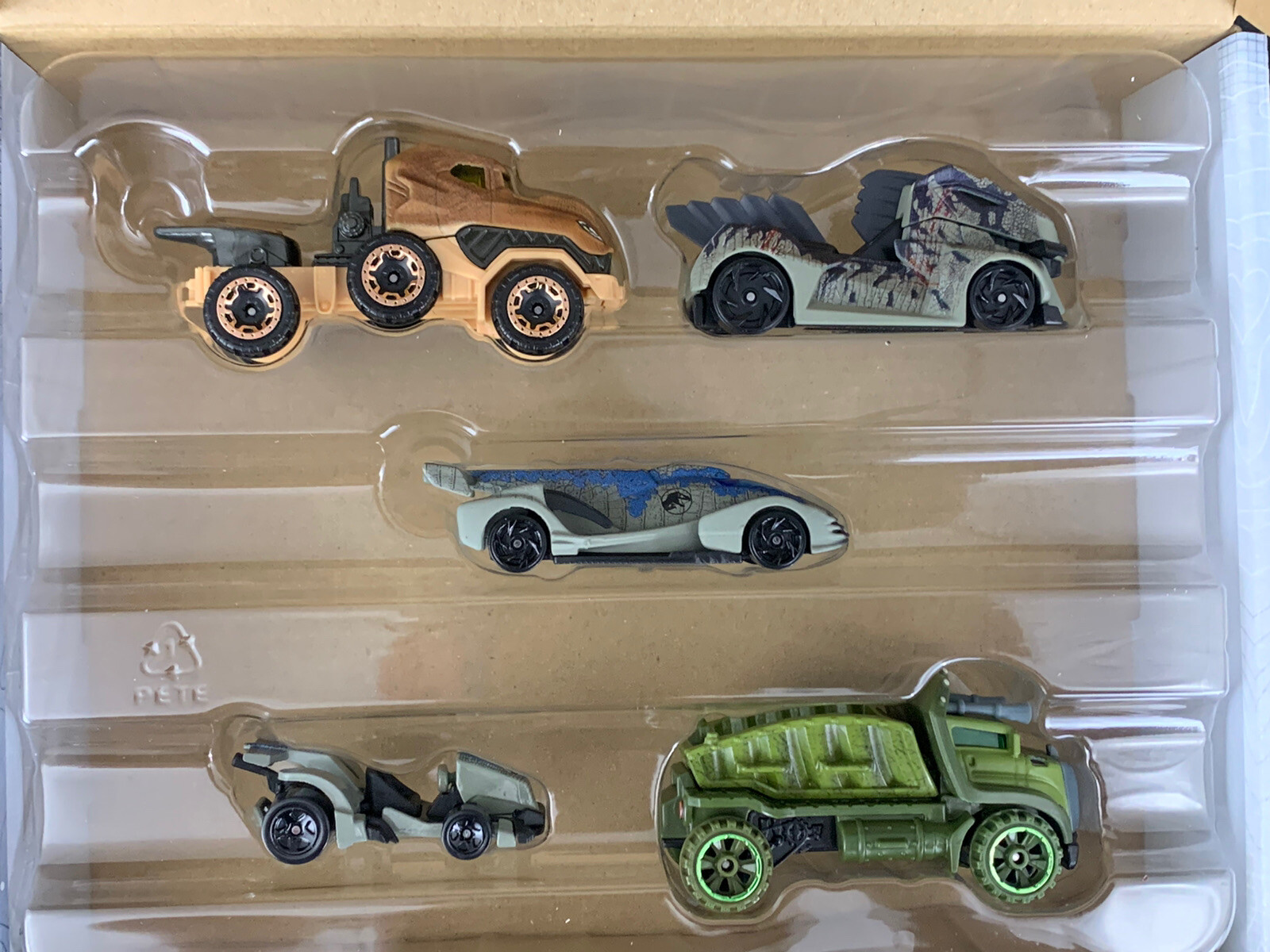 Hot Wheels Jurassic World Dominion 5 Pack Character Cars Set (Mattel) 2022 NIB