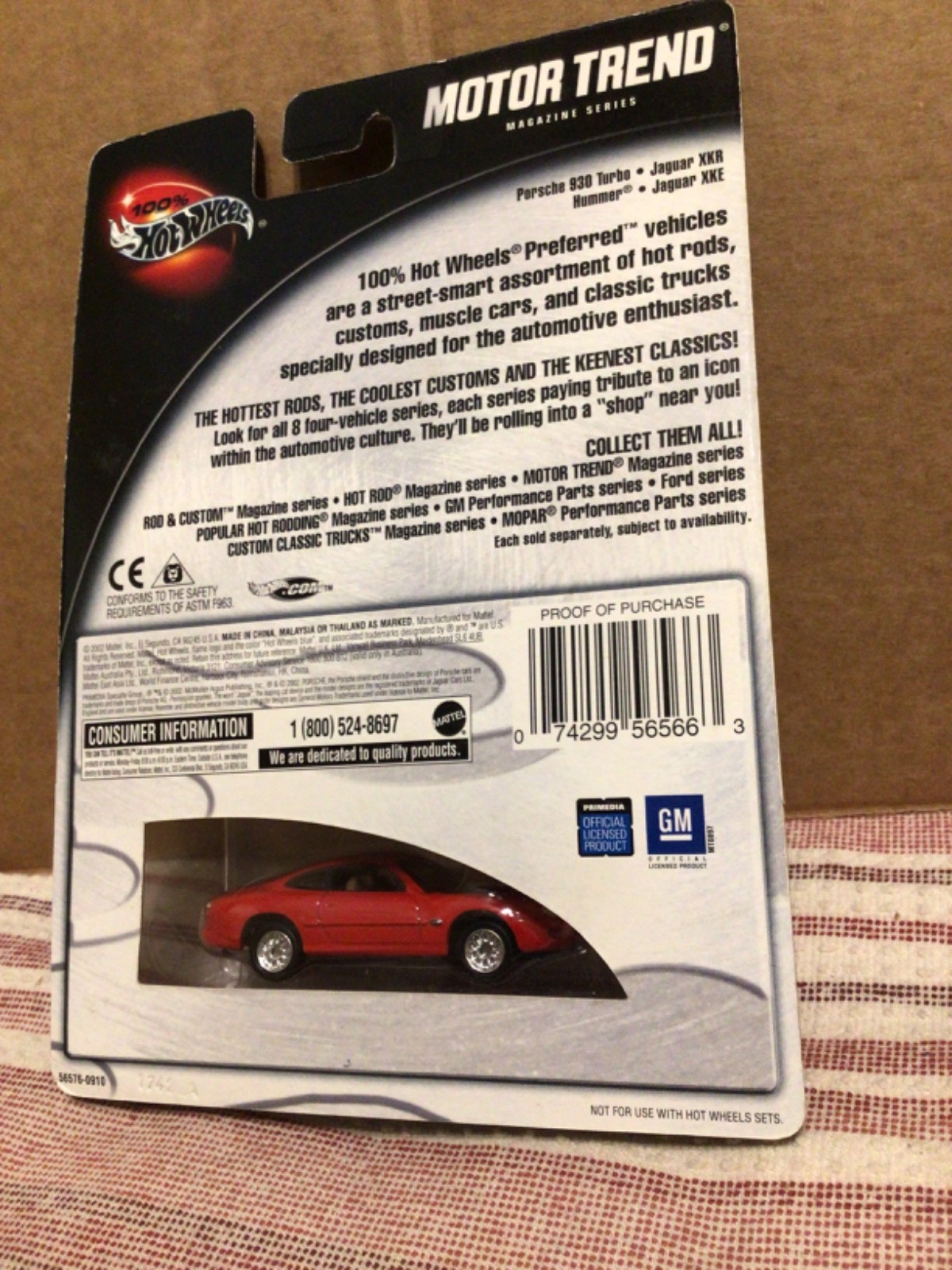Hot Wheels 100% Motor Trend Series – Porsche 930 Turbo plus the other three cars