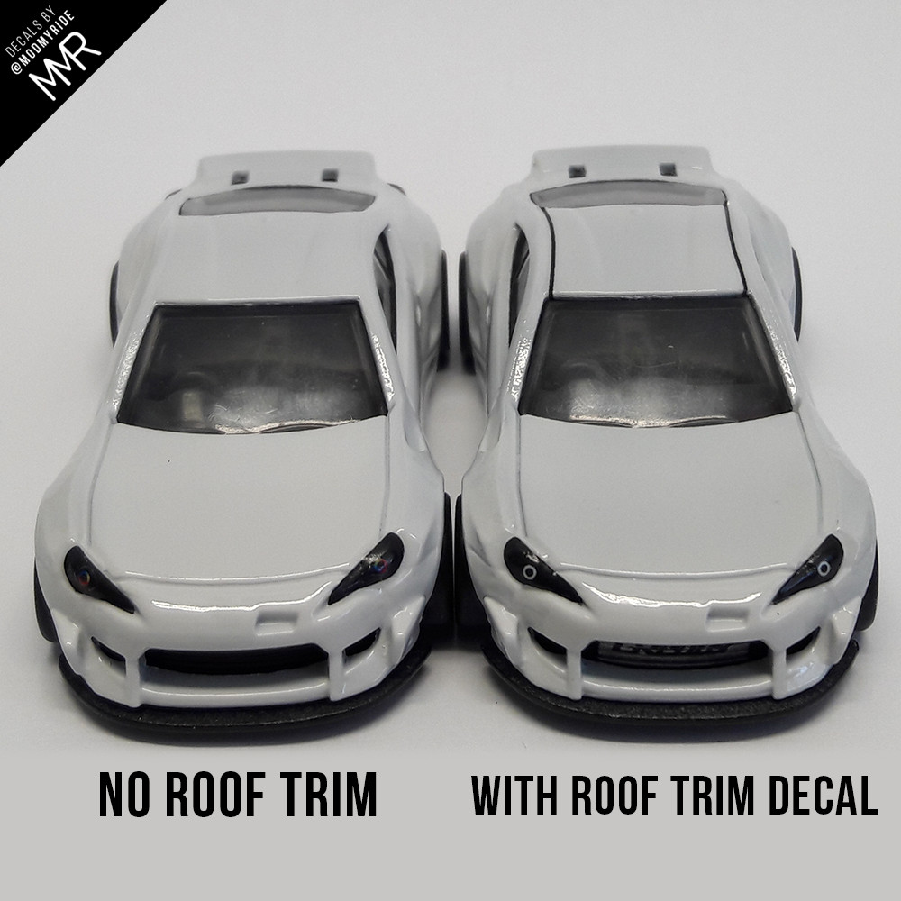 1/64 Scale PANDEM BRZ Custom Waterslide Decals Headlight Taillight Hot Wheel