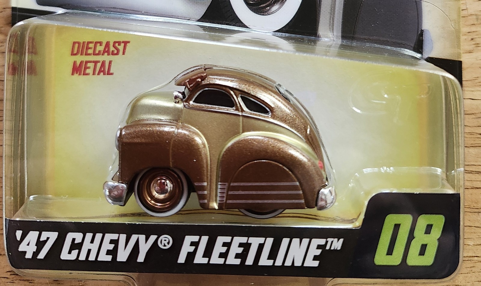 1947 Chevy Fleetline in Two-Toned Gold/Bronze Car Tuned Series 4 #08 1:64 Scale