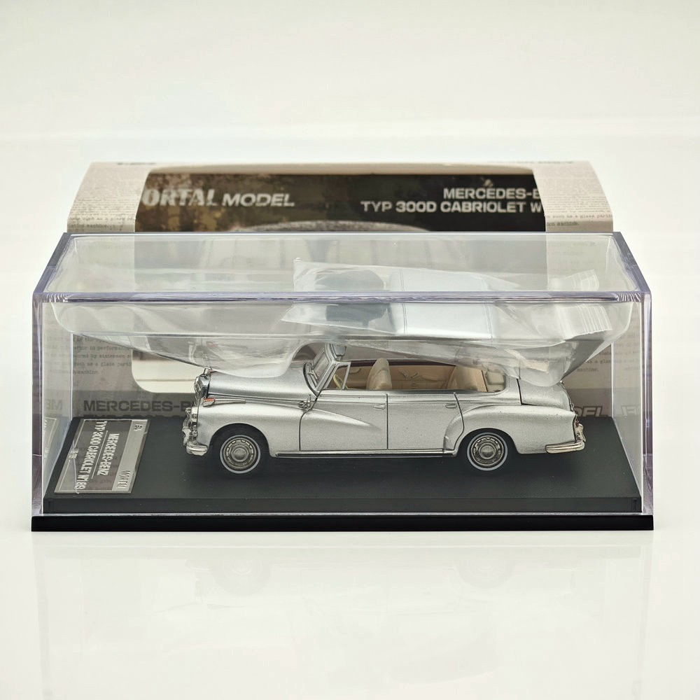 Mortal 1/64 Mercedes Benz 300D Convertible Retro Car Models Collection Diecast