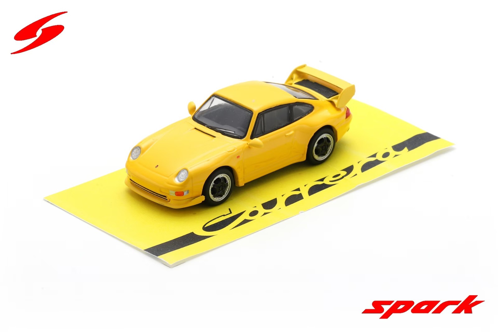 Spark Yellow 1995 Porsche 993 911 Carrera RS Clubsport 3.8 1:64 Car 64SP007-F