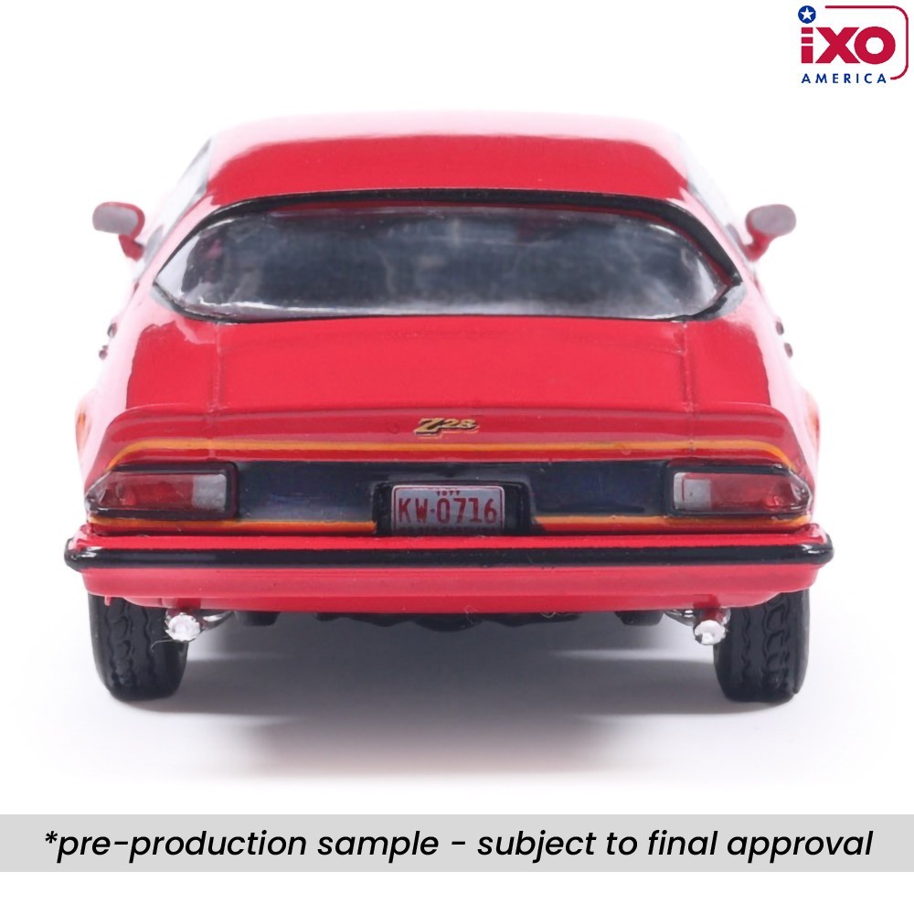 1977 Chevrolet Camaro Z28 – Red Diecast 1:64 Scale Model – IXO America IA64010