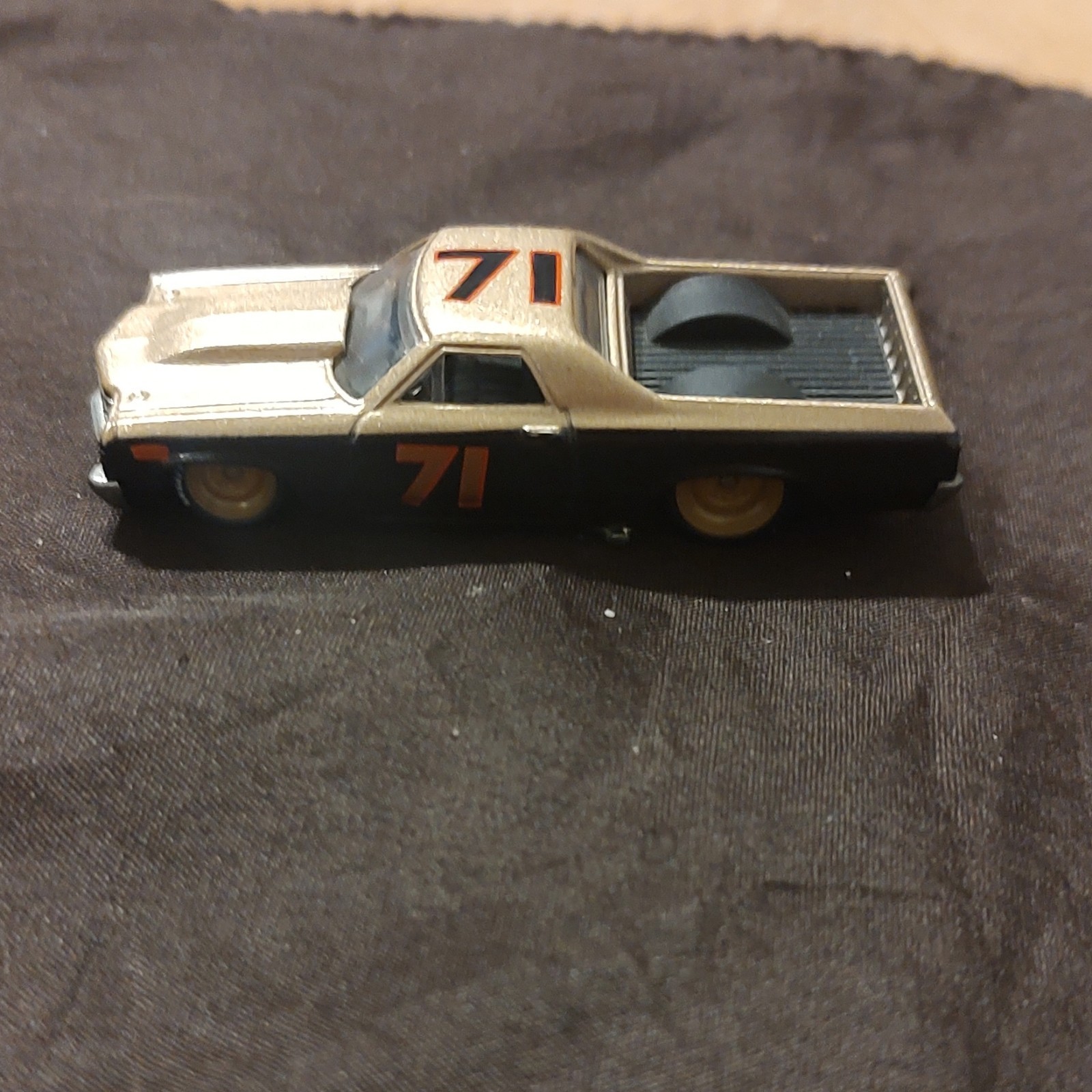 Diecast Pickup Truck Model #71 Silver Gray Black Red