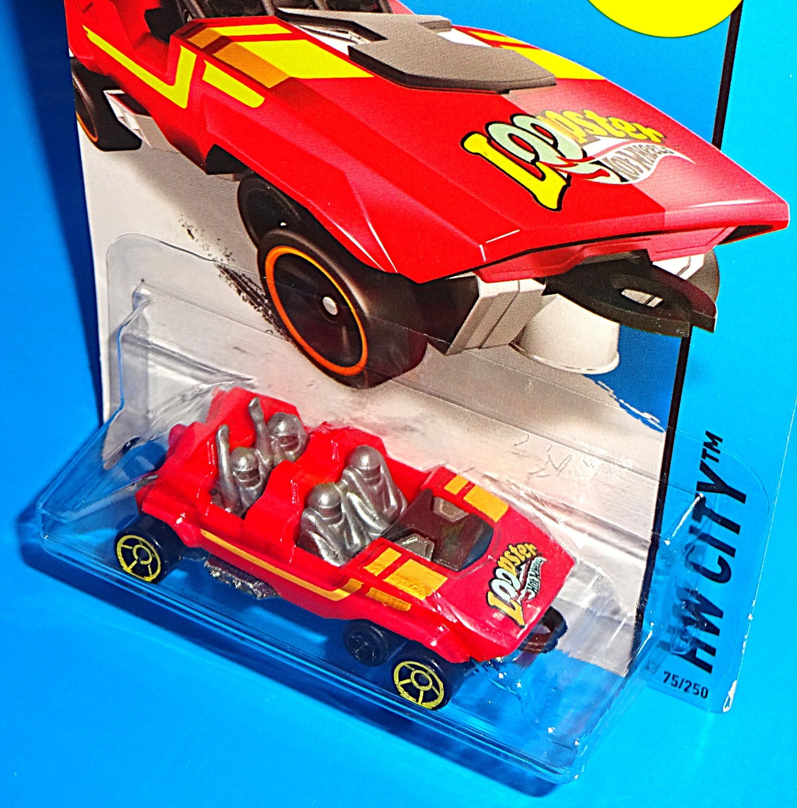 Hot Wheels New For 2015 Surf Patrol #75 Loopster Roller Coaster Vehicle Red