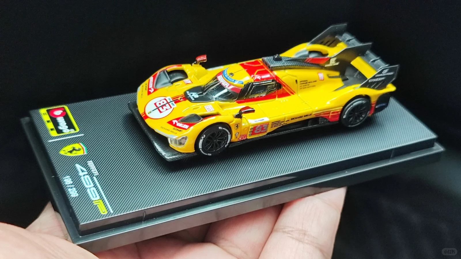 New In Stock Bburago 1:64 Ferrari 2024 499p #83 #51 24h Le Mans Alloy Luxury Veh