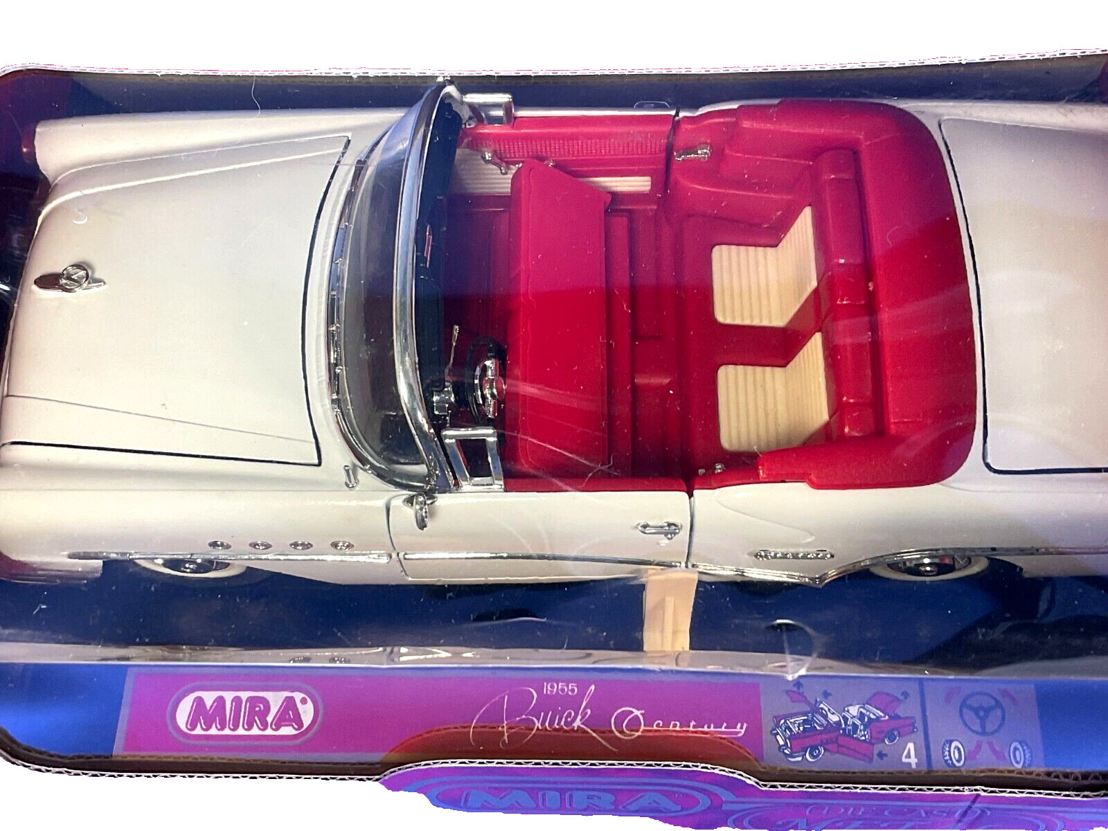 MIRA, Golden Line Collection, 1955 Buick Century Convertible Car, 1:18, NIB