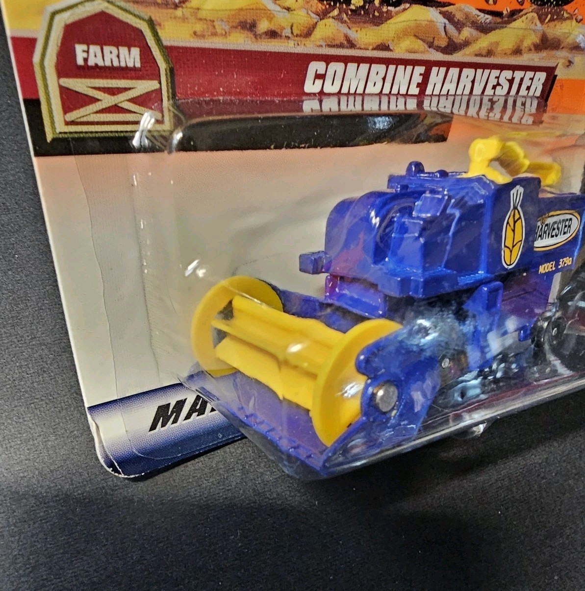 MATCHBOX COMBINE HARVESTER BLUE AND YELLOW #89 of 100 vehicles