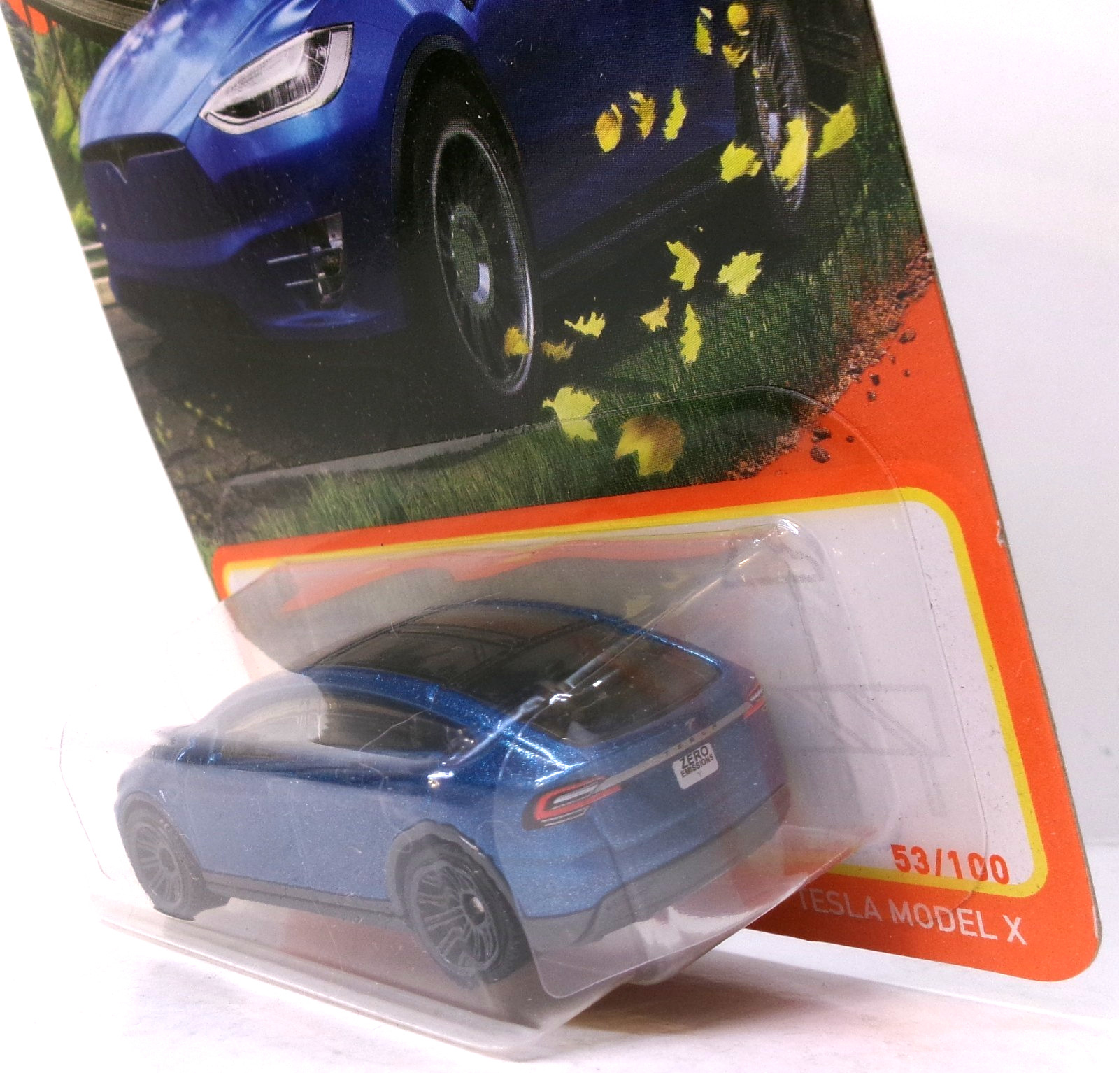 2022 MATCHBOX 1:64 MBX HIGHWAY 53/100 BLUE TESLA MODEL X