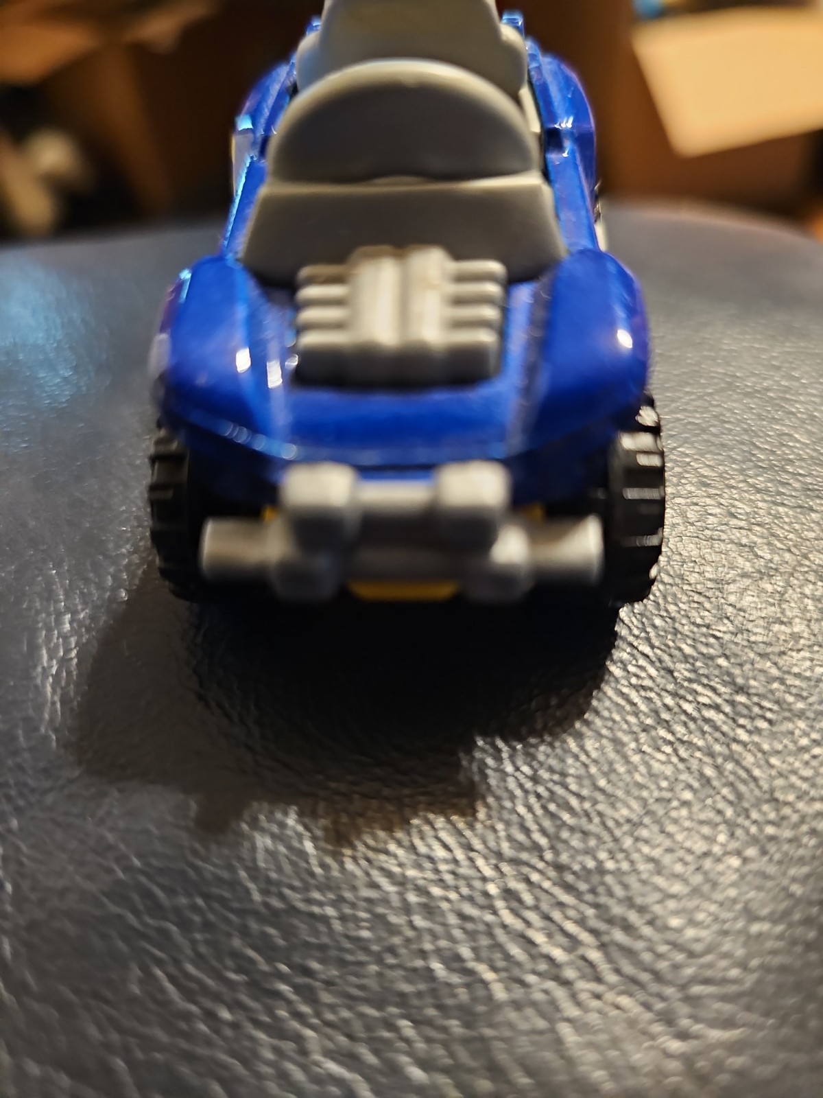 Hot Wheels 2017 Mattel Bugzilla Blue and Yellow Open top Jeep Car