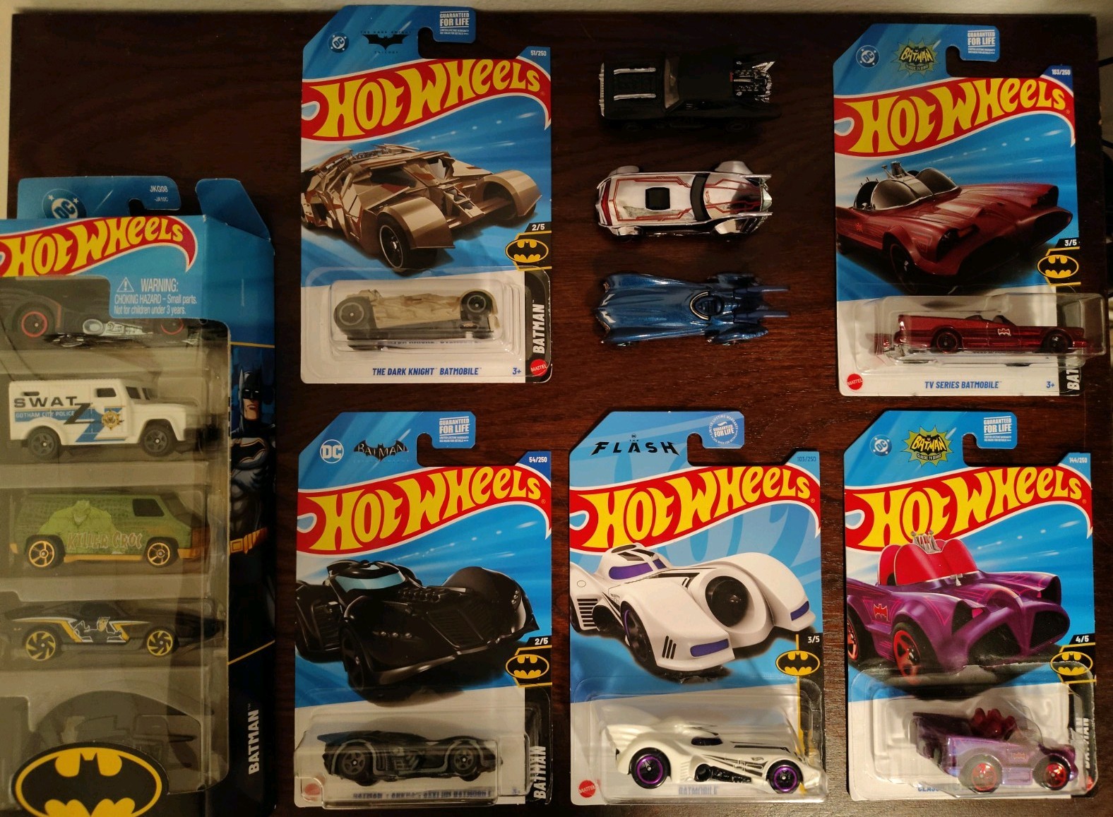 13pc DC Batman Hot Wheels Car Lot