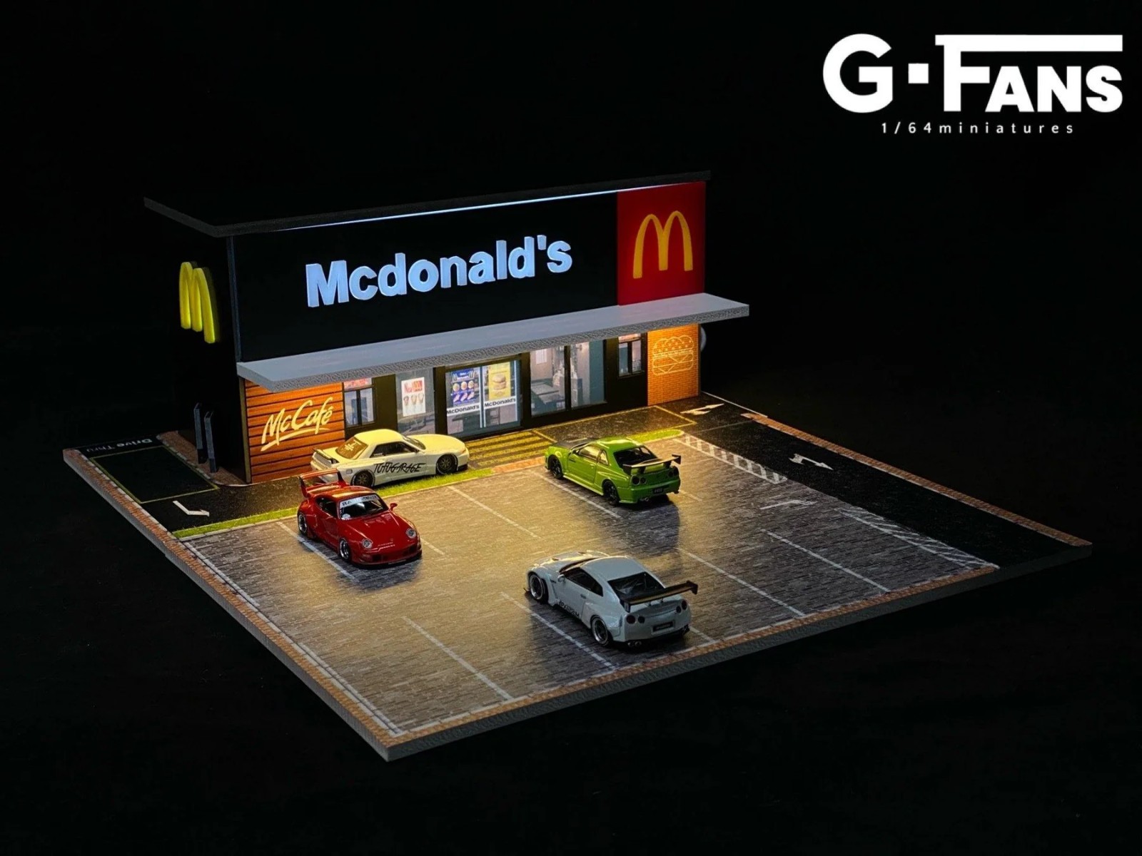 G Fans 1/64 Diorama MCDONALDS DRIVE THROUGH #710013