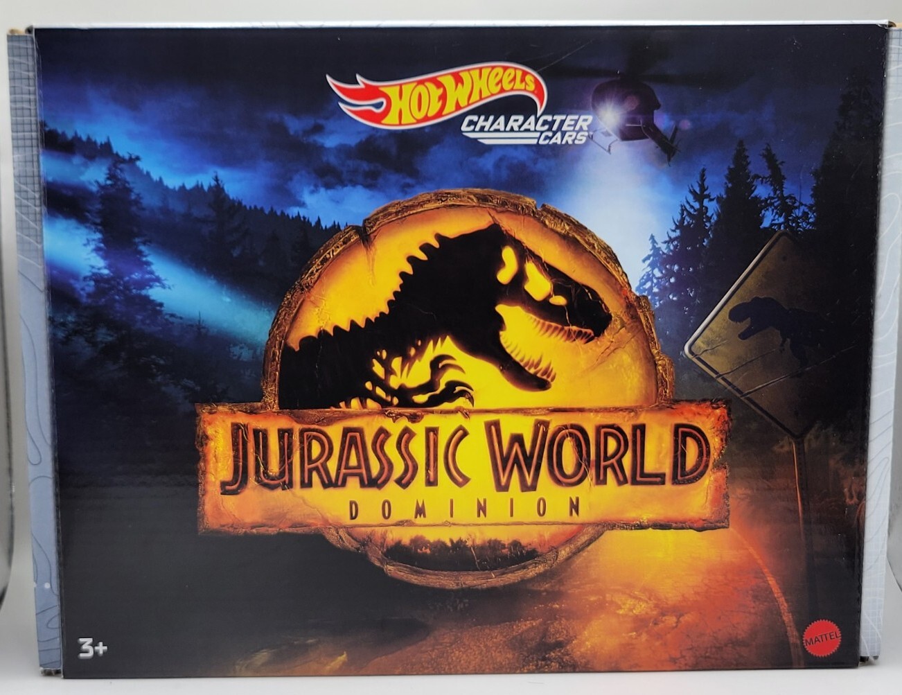 Hot Wheels Jurassic World Dominion 2022 Dinosaur Character Car 5 Pack Box Set