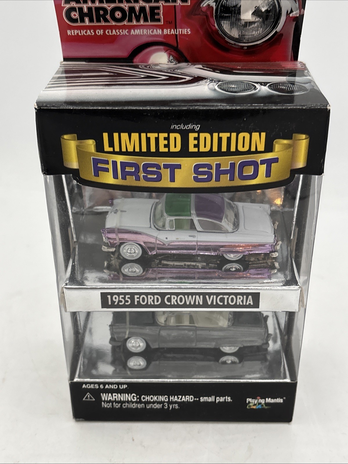 Johnny Lighting American Chrome Ed First Shot Set 1955 Ford Crown Victoria DC1