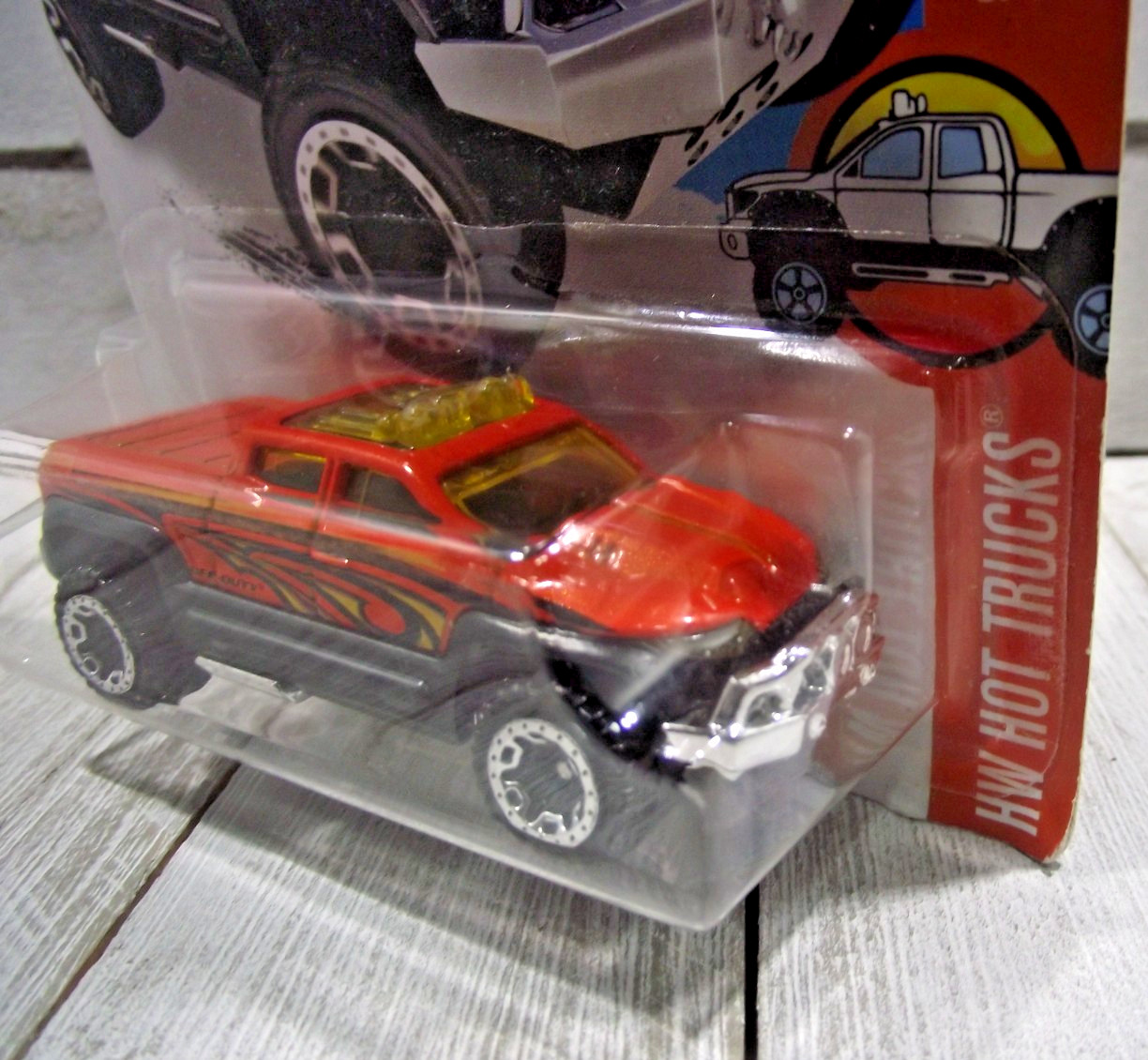 Hot Wheels HW Hot Trucks Orange Off-Duty Pickup Truck
