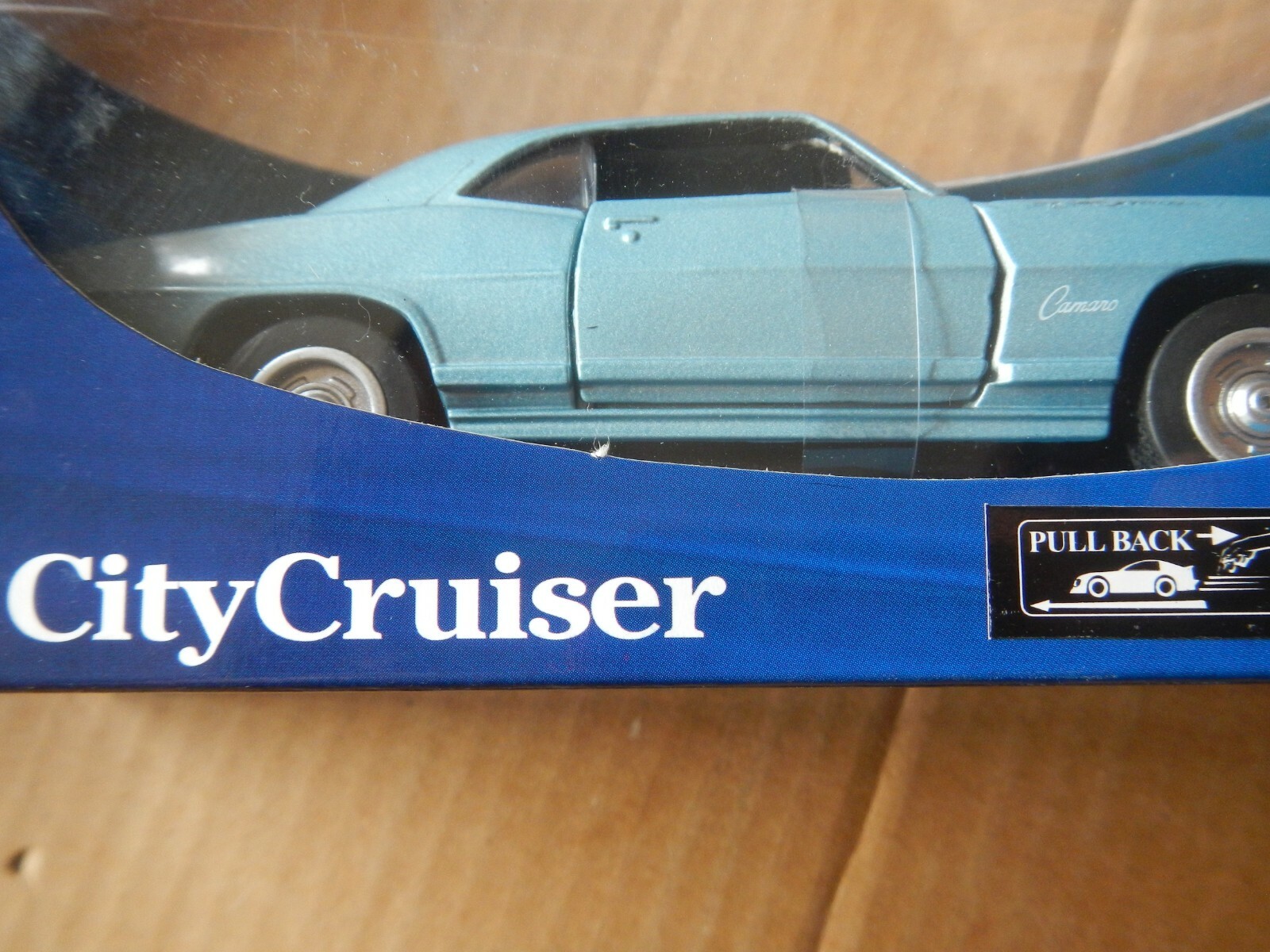New Ray City Cruiser Chevy Camaro Z28 Light Blue White Stripes 1:32 New