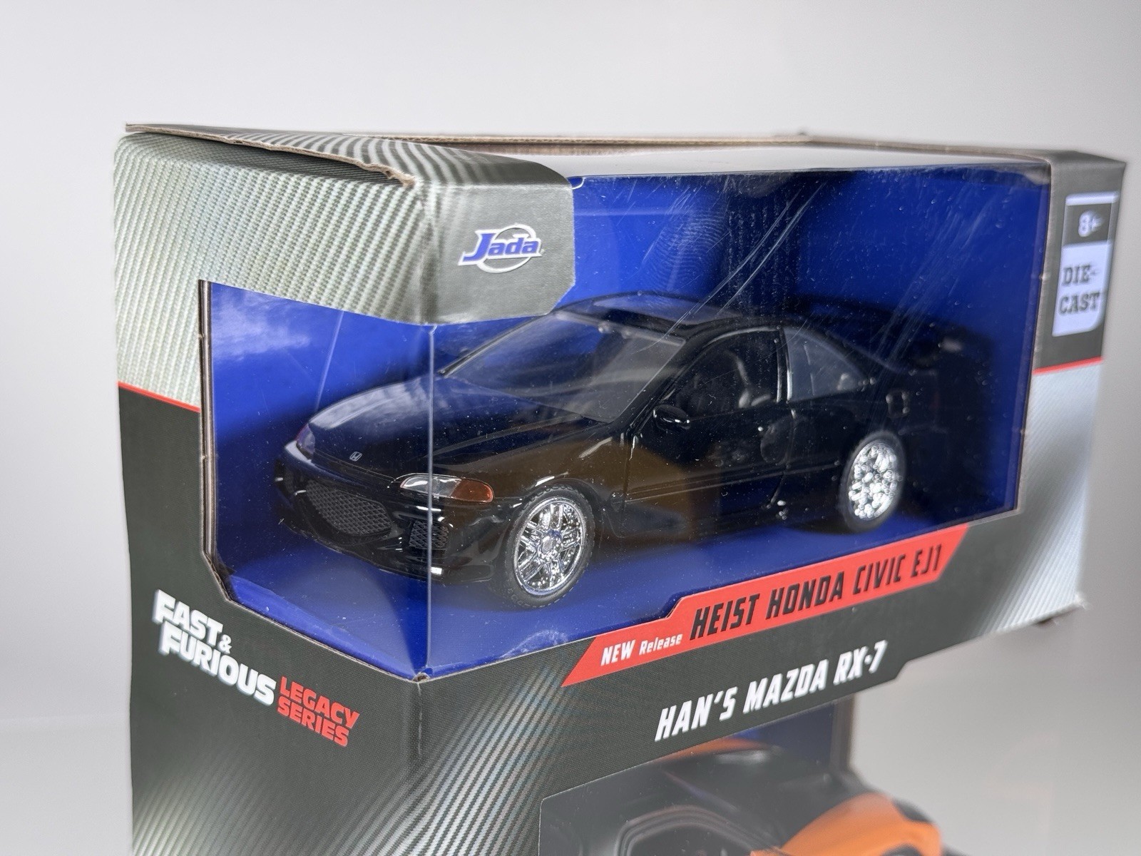 Jada Fast Furious Legacy Series Heist Honda Civic EJ1 Han’s Mazda RX-7 1/32