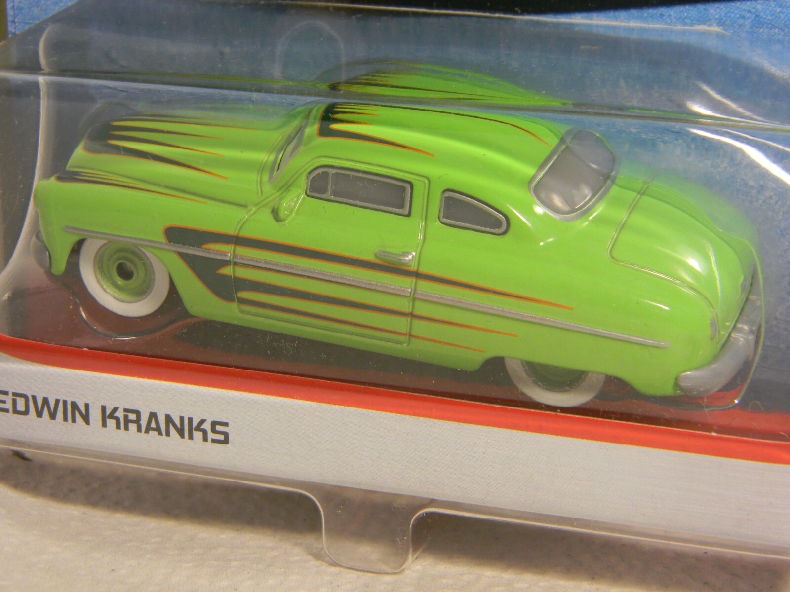 2020 Disney Pixar Cars, “Edwin Kranks” Green, New, Unopened, Blister Package