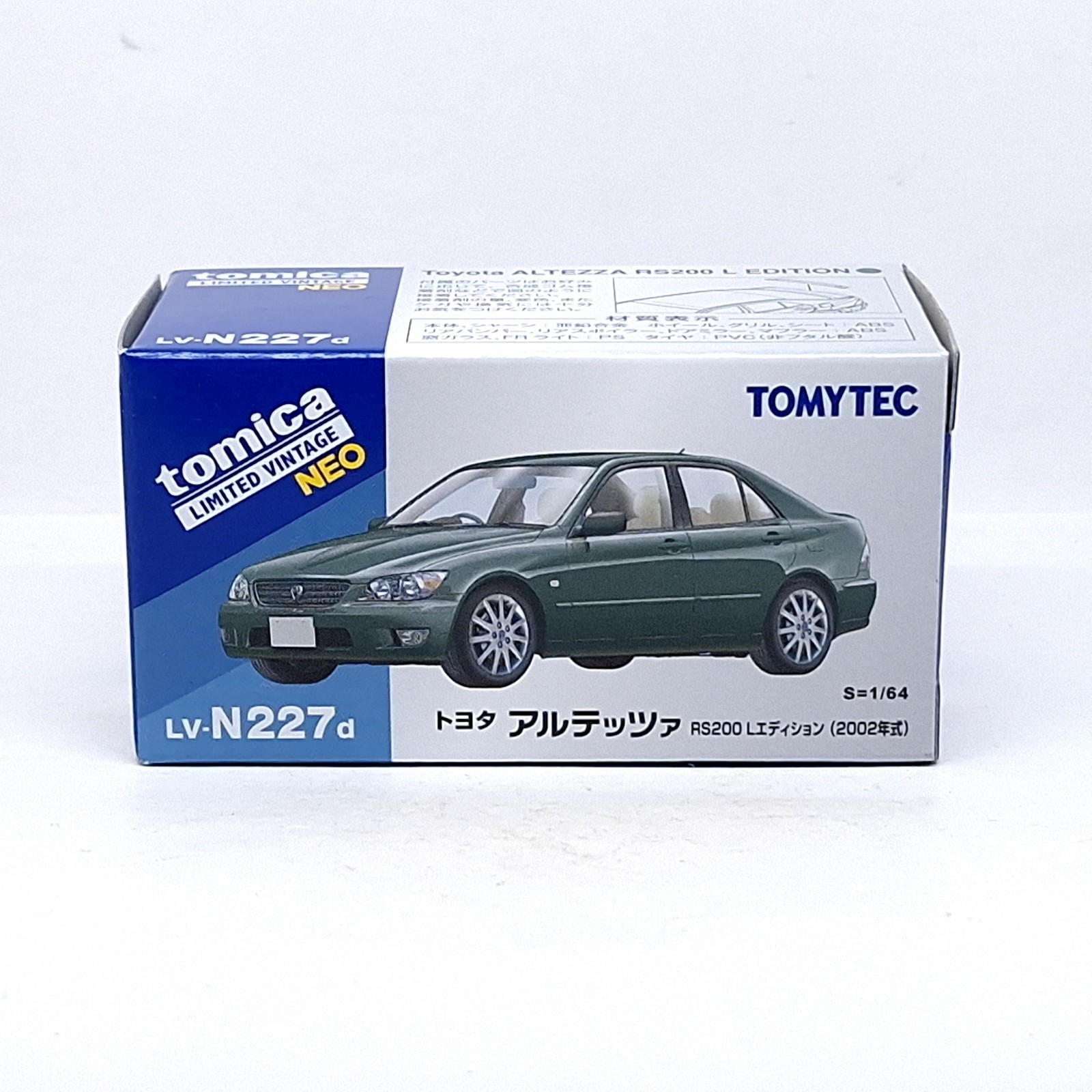 Tomica Limited Vintage NEO LV-N227d TOYOTA ALTEZZA RS200 L EDITION TOMYTEC (B)