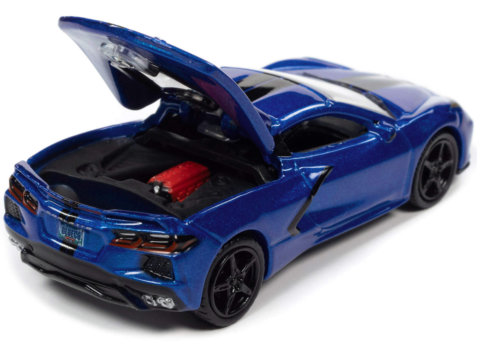 2020 CHEVROLET CORVETTE ELKHART LAKE BLUE 1/64 MODEL AUTO WORLD 64362-AWSP103 B